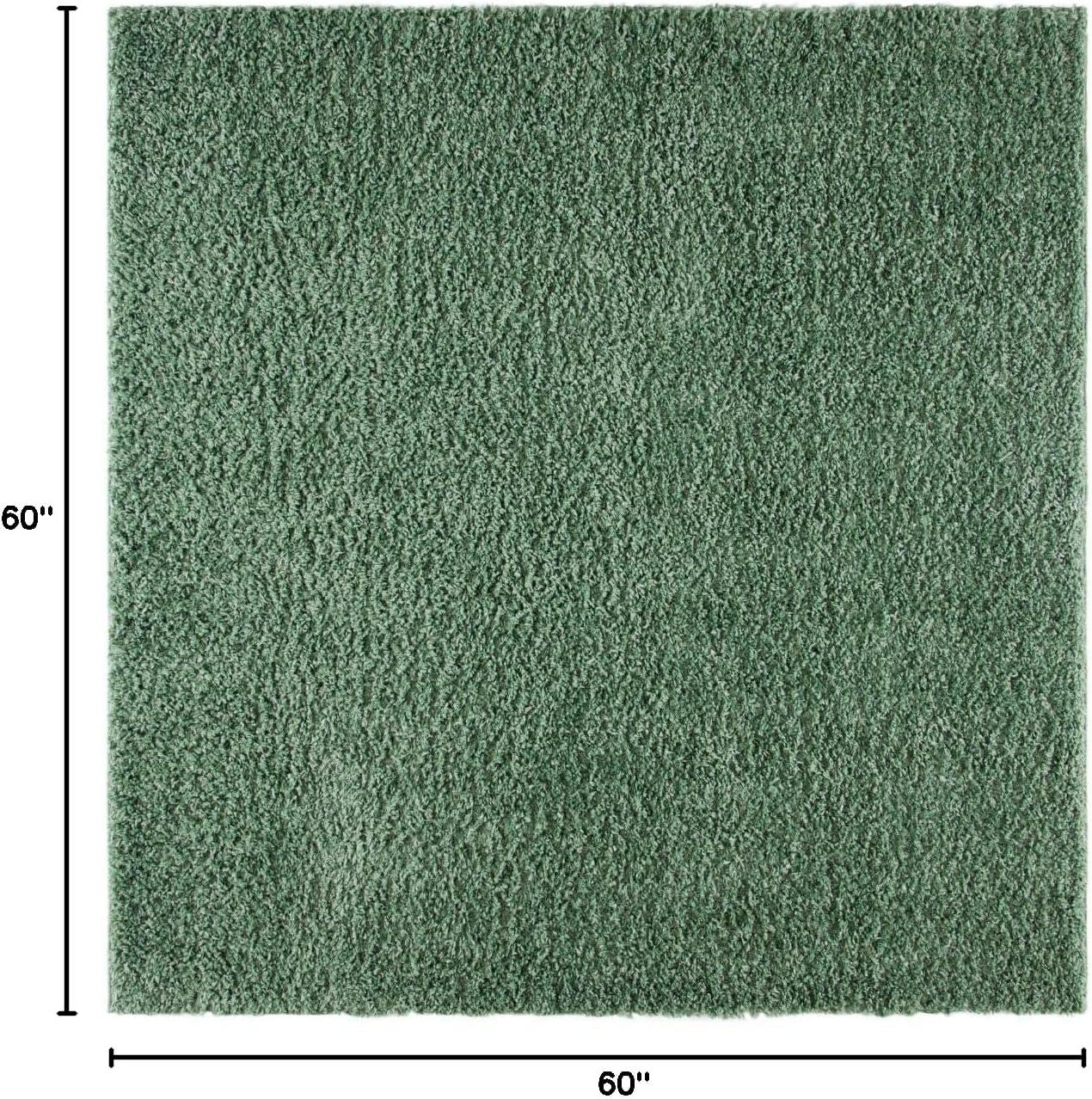 image:imageSAFAVIEH Area Rug 8x10 August Shag Collection Large Beige Solid Pattern NonShedding amp Easy Cleaning Plush Thick Pile Ideal for Living Room Bedroom Dining Space AUG200DGreen