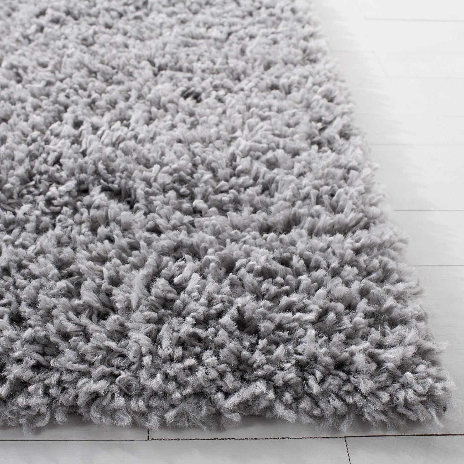image:imageSAFAVIEH Area Rug 8x10 August Shag Collection Large Beige Solid Pattern NonShedding amp Easy Cleaning Plush Thick Pile Ideal for Living Room Bedroom Dining Space AUG200DSilver