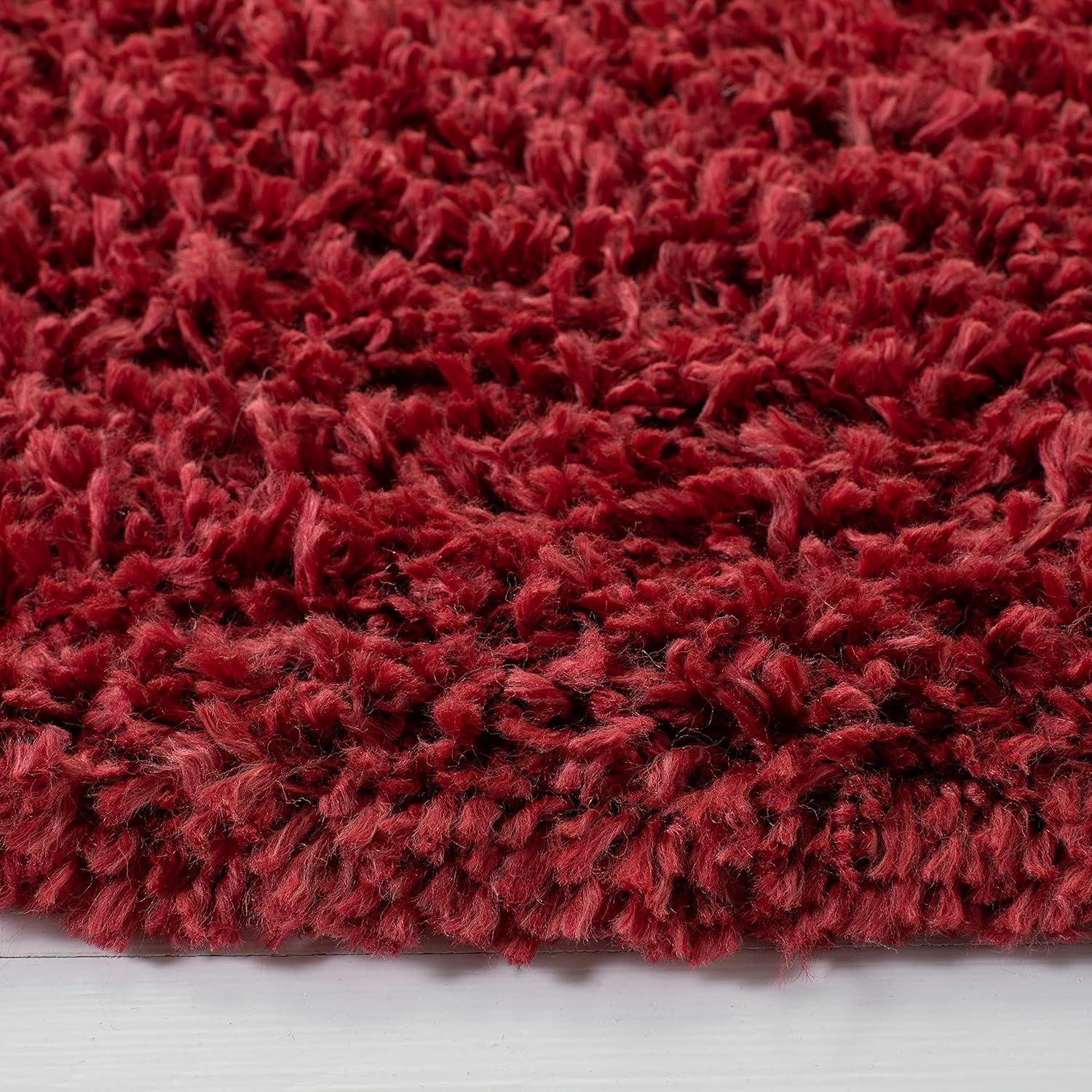 image:imageSAFAVIEH Area Rug 8x10 August Shag Collection Large Beige Solid Pattern NonShedding amp Easy Cleaning Plush Thick Pile Ideal for Living Room Bedroom Dining Space AUG200DRed