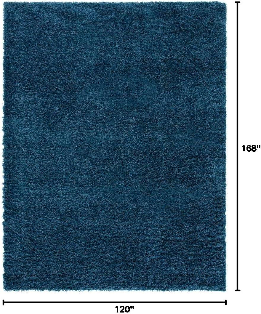 image:imageSAFAVIEH Area Rug 8x10 August Shag Collection Large Beige Solid Pattern NonShedding amp Easy Cleaning Plush Thick Pile Ideal for Living Room Bedroom Dining Space AUG200DNavy