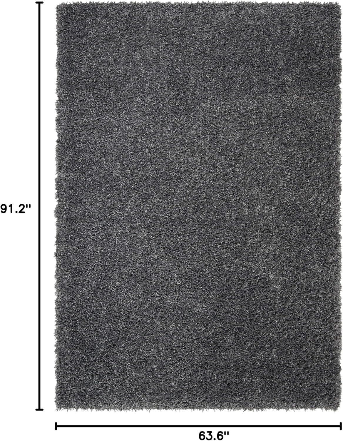 image:imageSAFAVIEH Area Rug 8x10 August Shag Collection Large Beige Solid Pattern NonShedding amp Easy Cleaning Plush Thick Pile Ideal for Living Room Bedroom Dining Space AUG200DCharcoal