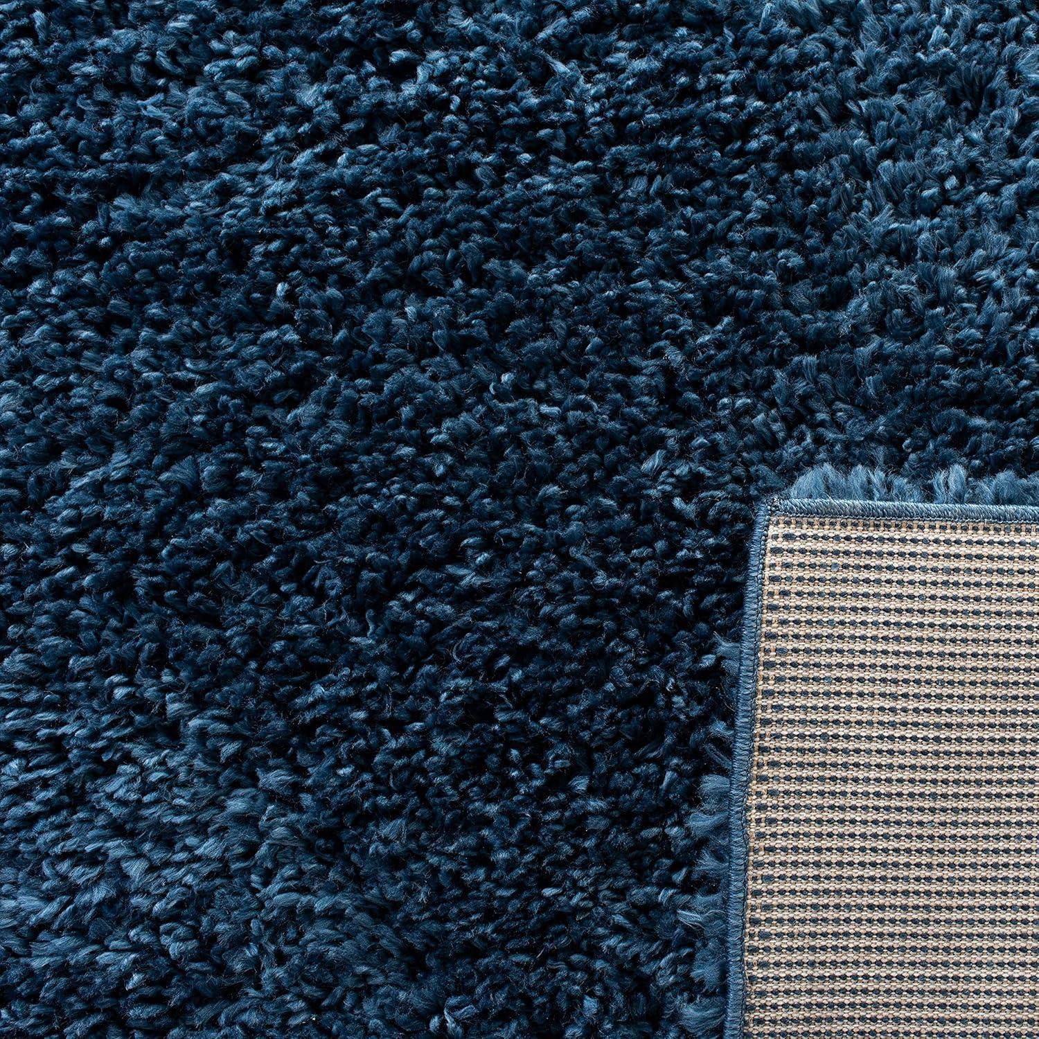 image:imageSAFAVIEH Area Rug 8x10 August Shag Collection Large Beige Solid Pattern NonShedding amp Easy Cleaning Plush Thick Pile Ideal for Living Room Bedroom Dining Space AUG200DNavy