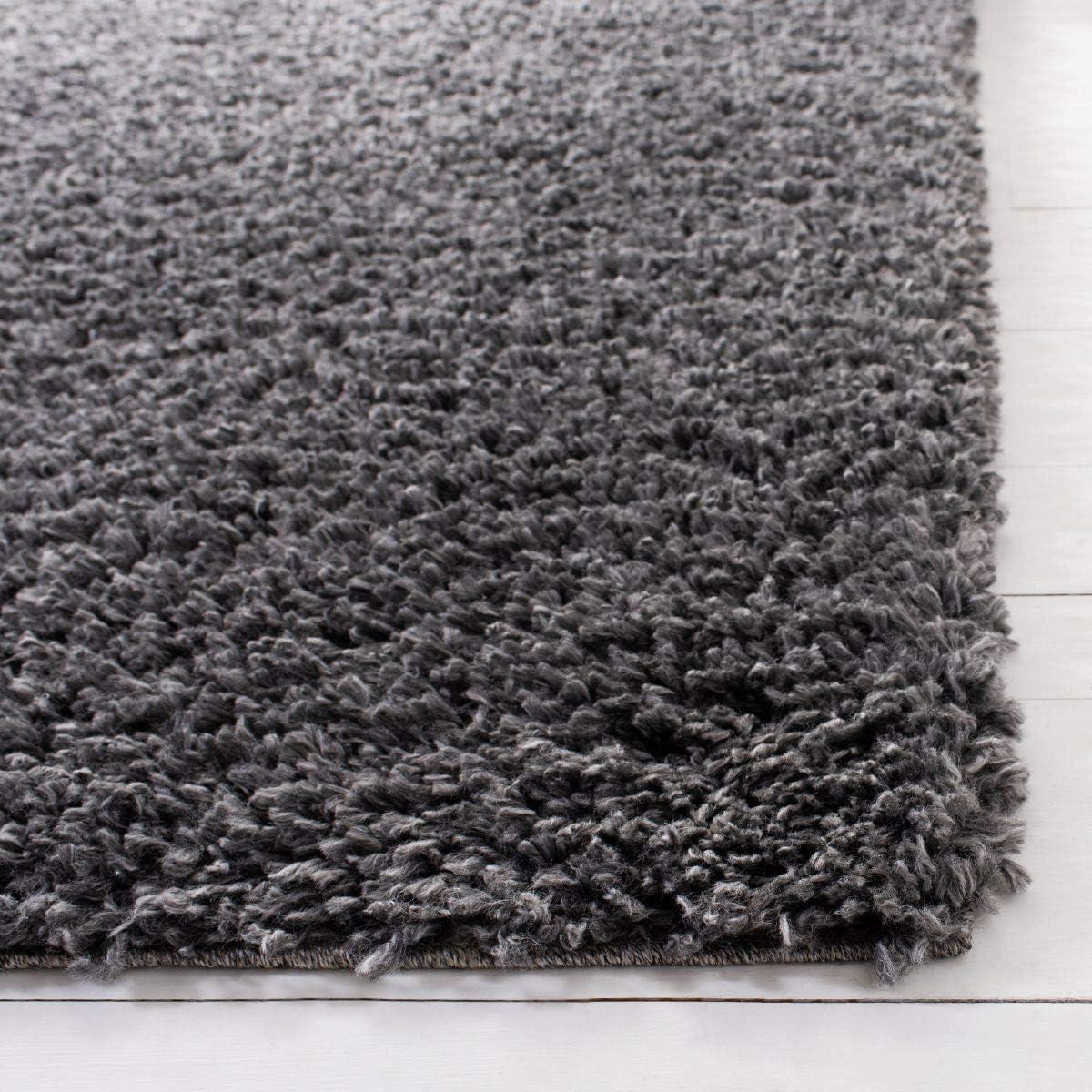 image:imageSAFAVIEH Area Rug 8x10 August Shag Collection Large Beige Solid Pattern NonShedding amp Easy Cleaning Plush Thick Pile Ideal for Living Room Bedroom Dining Space AUG200DCharcoal