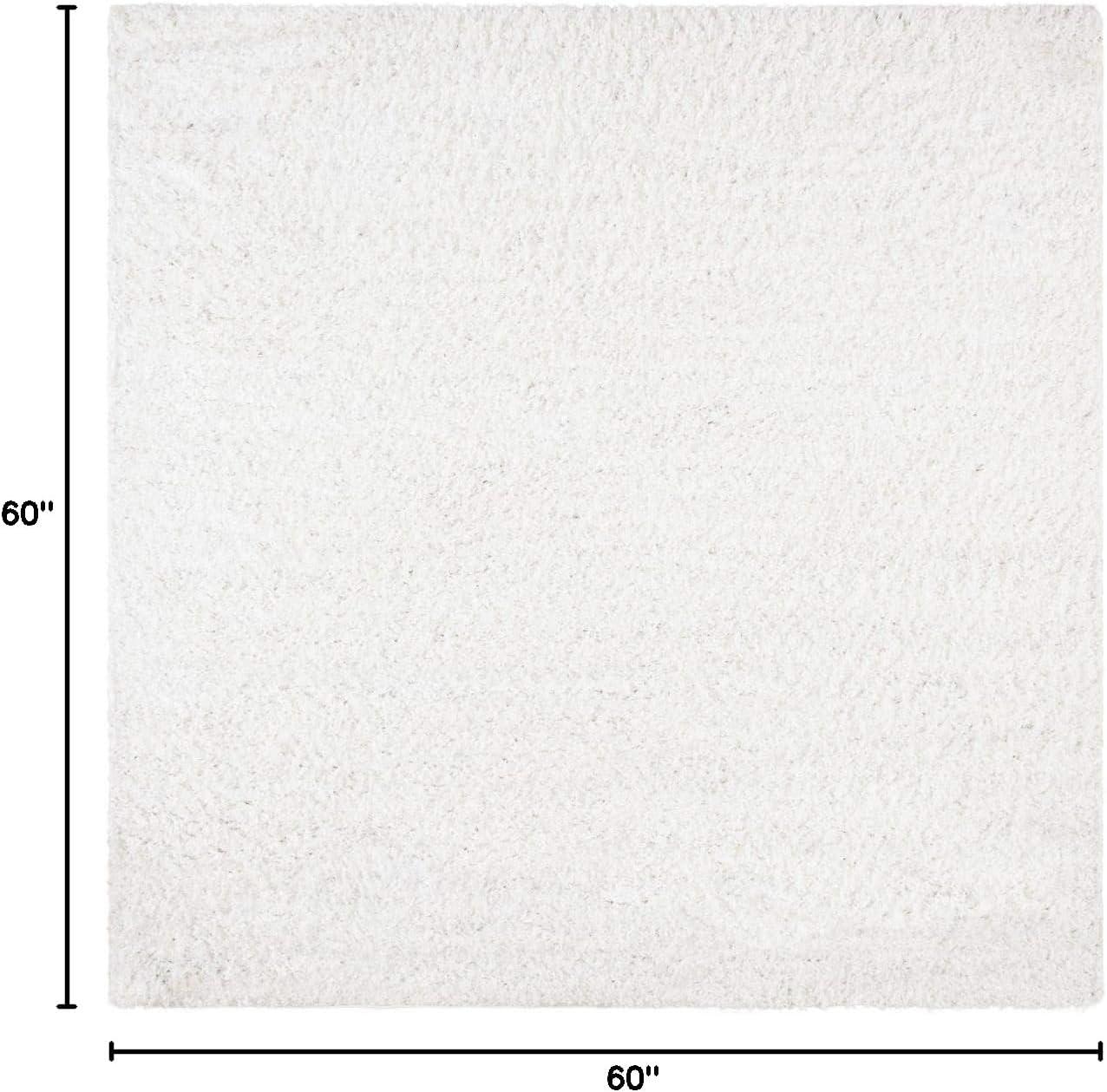 image:imageSAFAVIEH Area Rug 8x10 August Shag Collection Large Beige Solid Pattern NonShedding amp Easy Cleaning Plush Thick Pile Ideal for Living Room Bedroom Dining Space AUG200DWhite