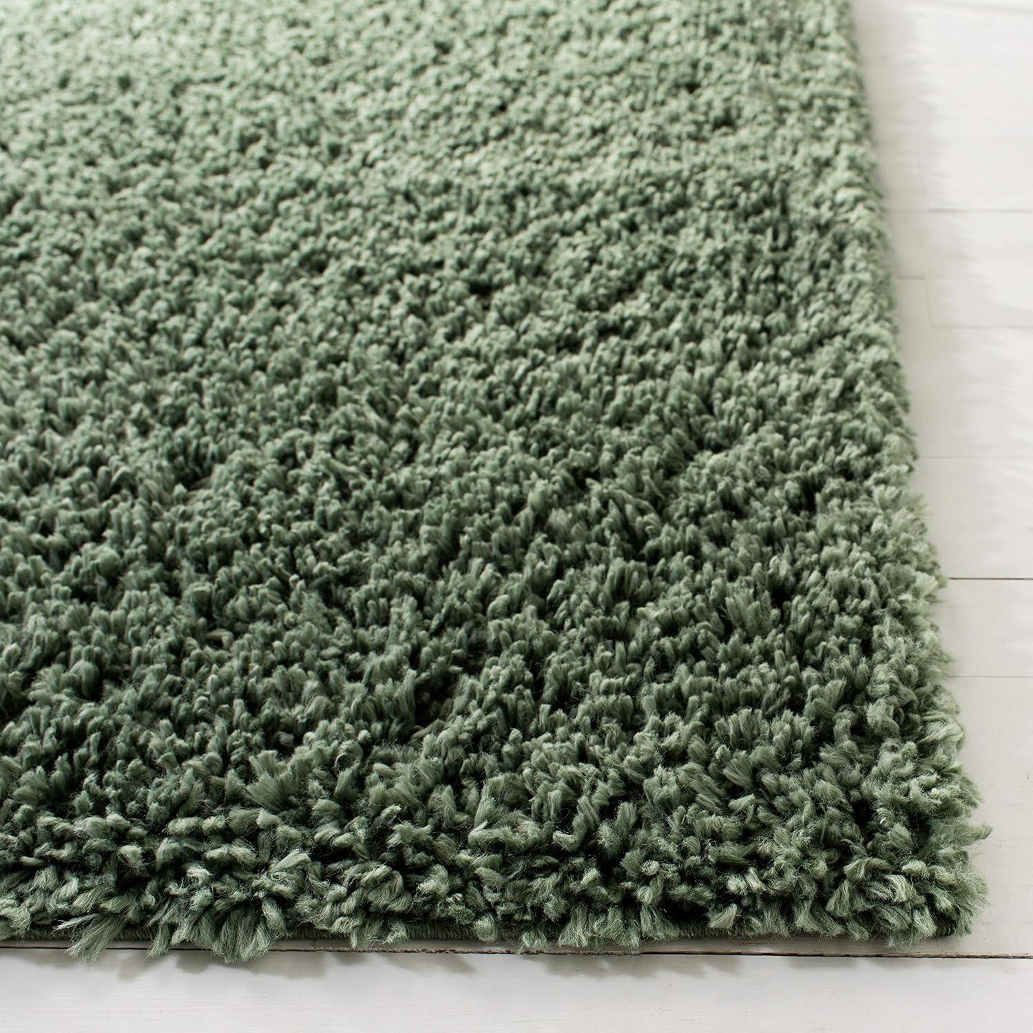 image:imageSAFAVIEH Area Rug 8x10 August Shag Collection Large Beige Solid Pattern NonShedding amp Easy Cleaning Plush Thick Pile Ideal for Living Room Bedroom Dining Space AUG200DGreen