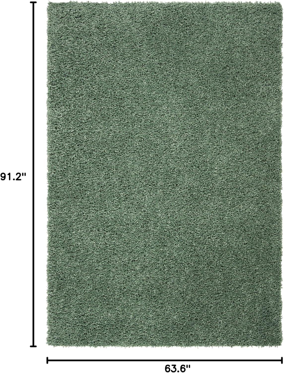 image:imageSAFAVIEH Area Rug 8x10 August Shag Collection Large Beige Solid Pattern NonShedding amp Easy Cleaning Plush Thick Pile Ideal for Living Room Bedroom Dining Space AUG200DGreen