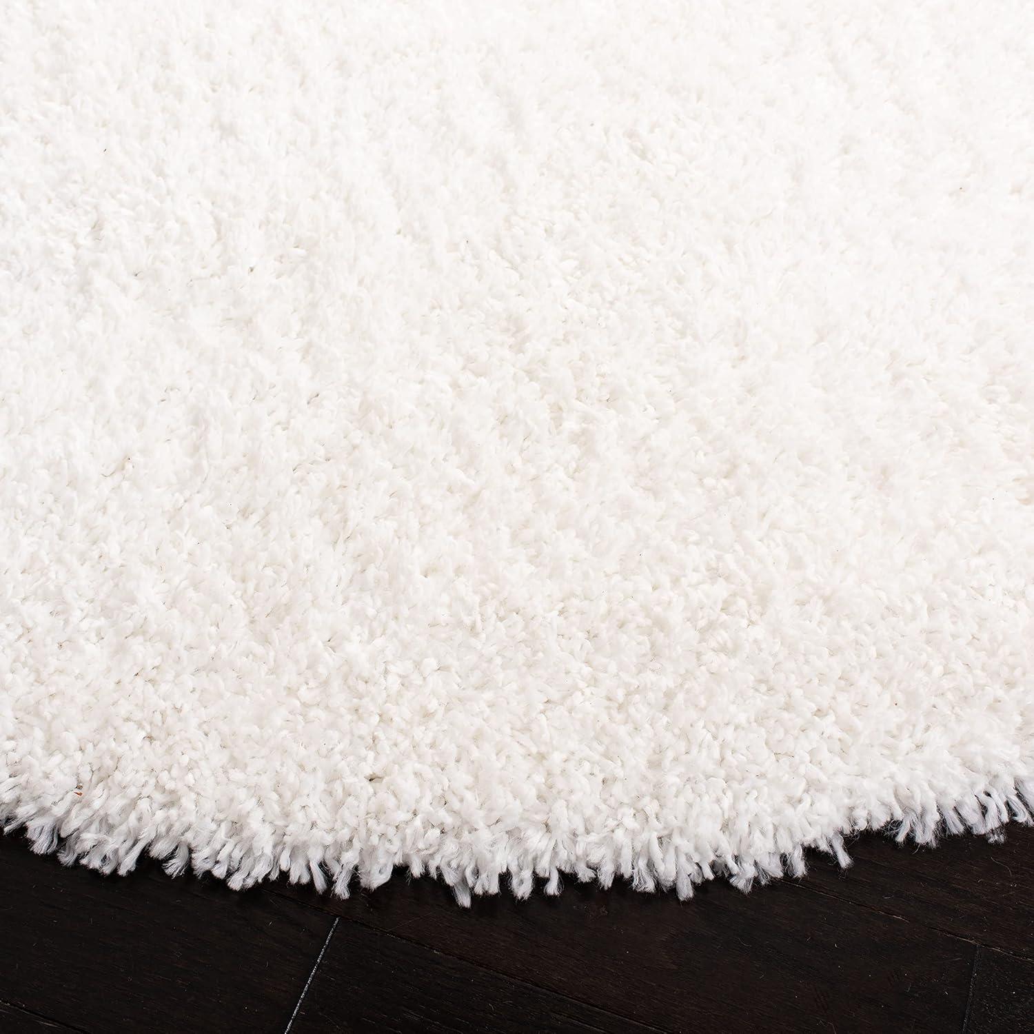 image:imageSAFAVIEH Area Rug 8x10 August Shag Collection Large Beige Solid Pattern NonShedding amp Easy Cleaning Plush Thick Pile Ideal for Living Room Bedroom Dining Space AUG200DWhite