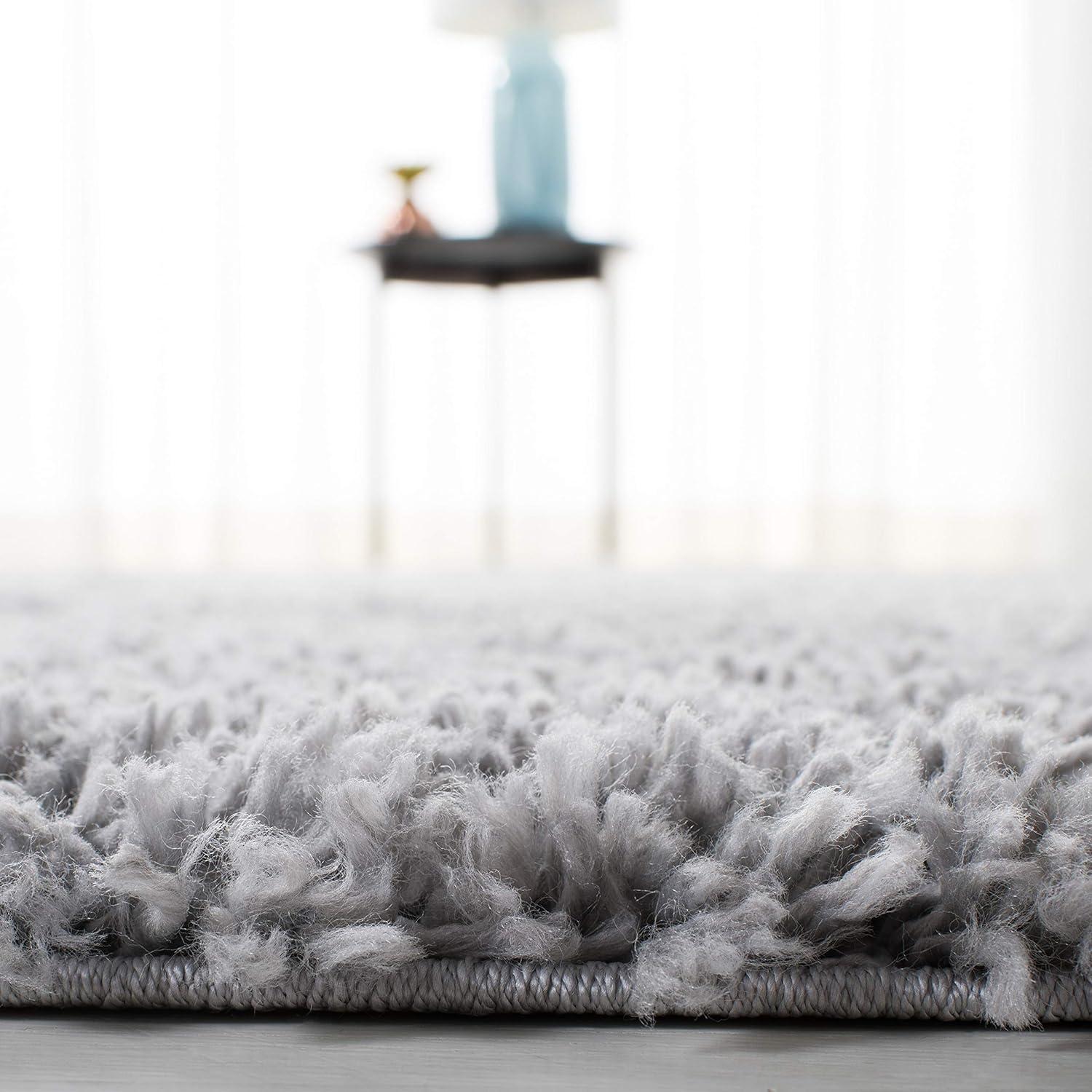 image:imageSAFAVIEH Area Rug 8x10 August Shag Collection Large Beige Solid Pattern NonShedding amp Easy Cleaning Plush Thick Pile Ideal for Living Room Bedroom Dining Space AUG200DSilver