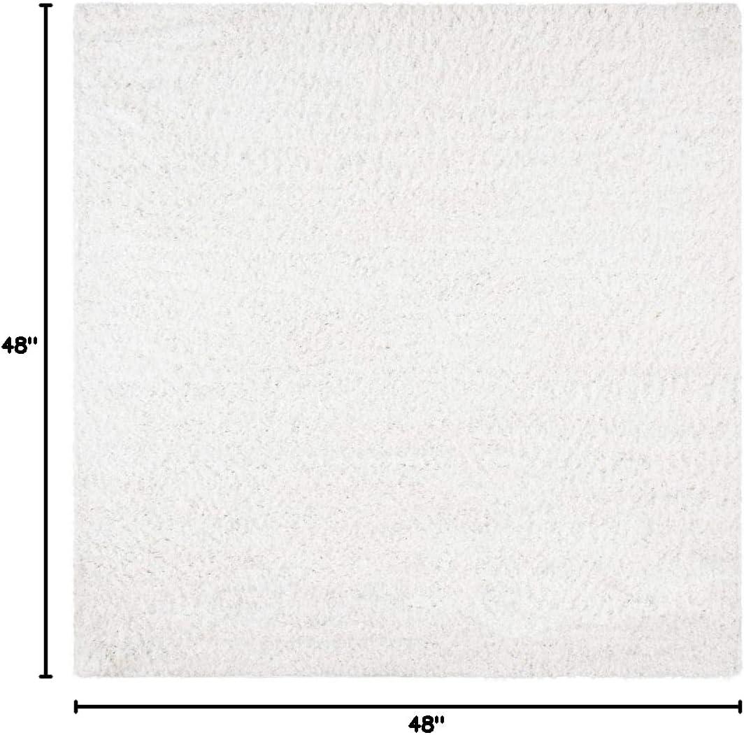 image:imageSAFAVIEH Area Rug 8x10 August Shag Collection Large Beige Solid Pattern NonShedding amp Easy Cleaning Plush Thick Pile Ideal for Living Room Bedroom Dining Space AUG200DWhite