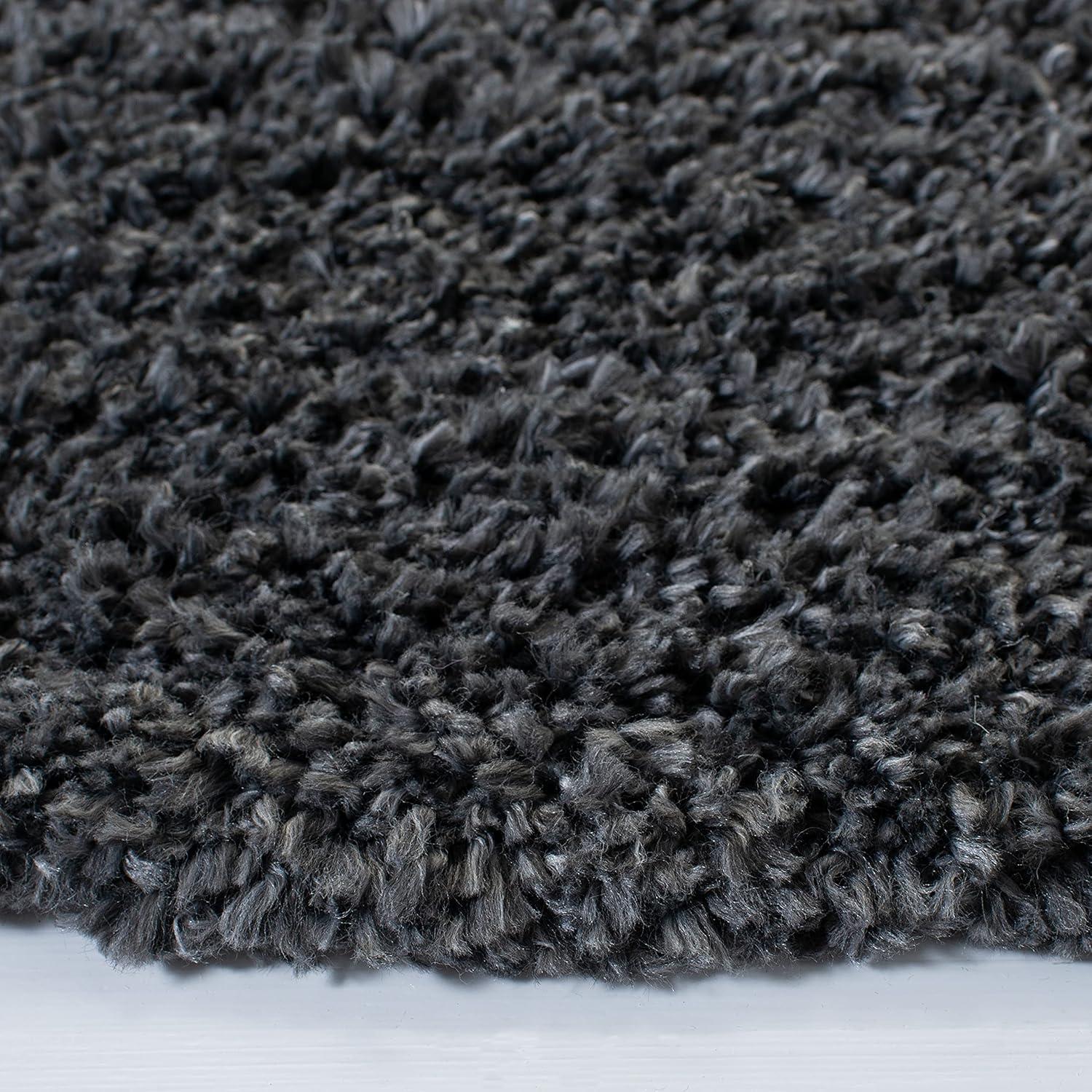 image:imageSAFAVIEH Area Rug 8x10 August Shag Collection Large Beige Solid Pattern NonShedding amp Easy Cleaning Plush Thick Pile Ideal for Living Room Bedroom Dining Space AUG200DCharcoal