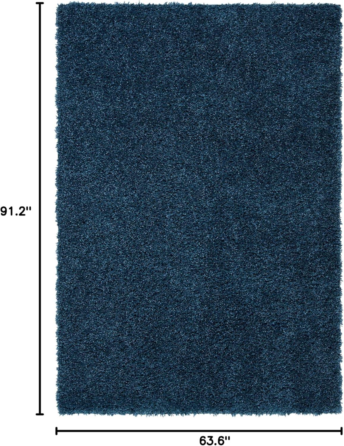 image:imageSAFAVIEH Area Rug 8x10 August Shag Collection Large Beige Solid Pattern NonShedding amp Easy Cleaning Plush Thick Pile Ideal for Living Room Bedroom Dining Space AUG200DNavy