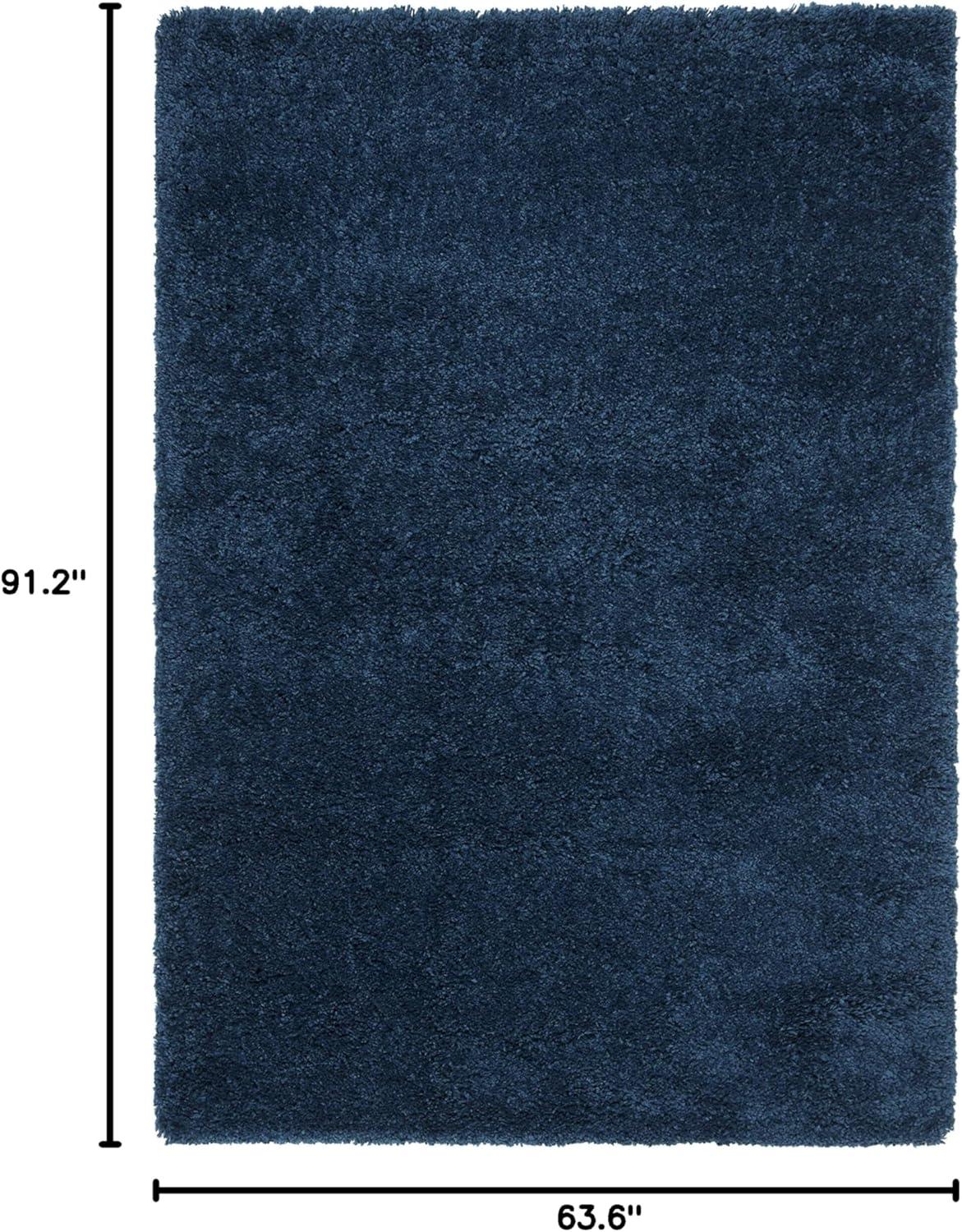 image:imageSAFAVIEH Area Rug 8x10 Fontana Shag Collection Large Grey Solid Pattern NonShedding amp Easy Cleaning Ultra Plush Thick Pile Ideal for Living Room Bedroom Dining Space FNT800FBlue