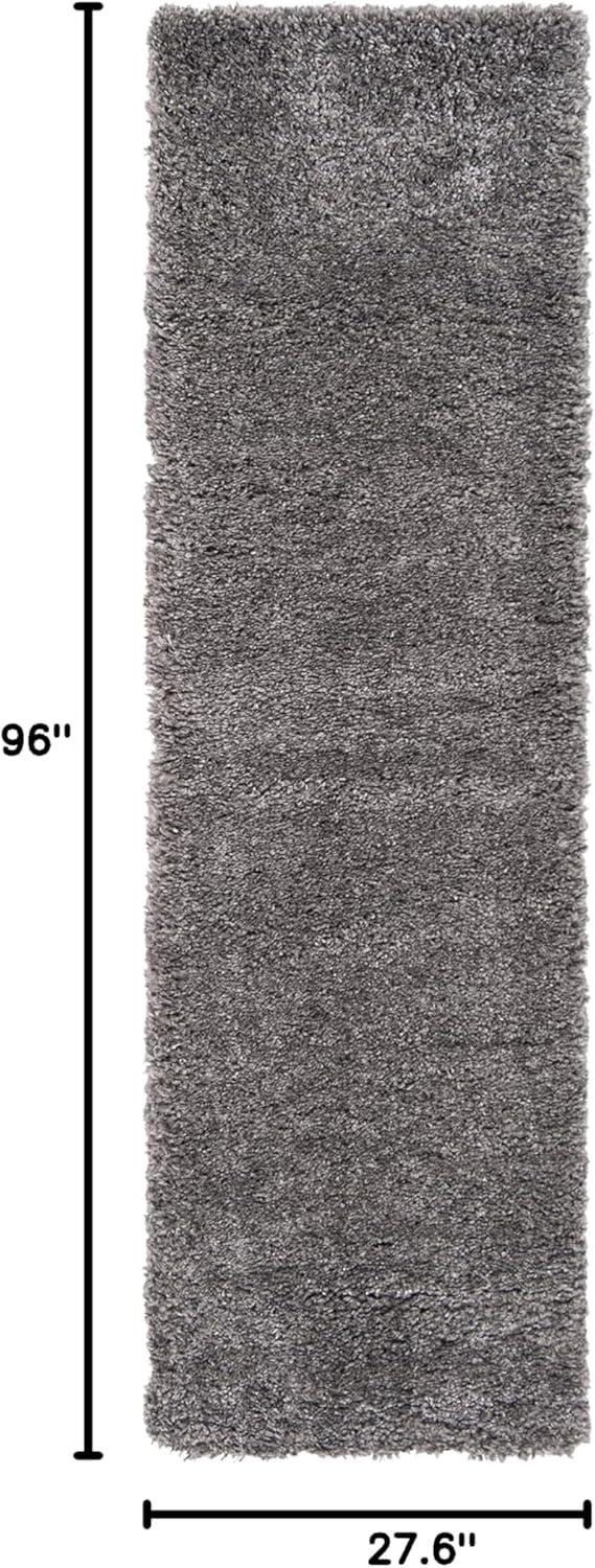 image:imageSAFAVIEH Area Rug 8x10 Fontana Shag Collection Large Grey Solid Pattern NonShedding amp Easy Cleaning Ultra Plush Thick Pile Ideal for Living Room Bedroom Dining Space FNT800FSilver