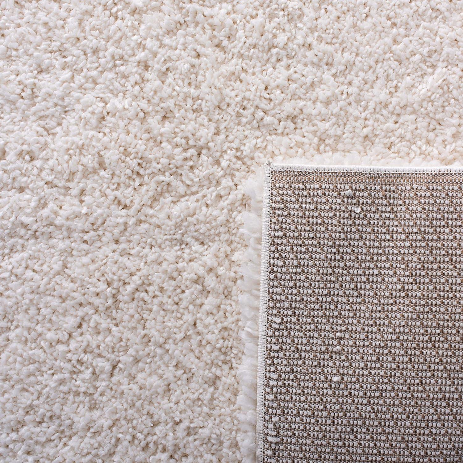 image:imageSAFAVIEH Area Rug 8x10 Fontana Shag Collection Large Grey Solid Pattern NonShedding amp Easy Cleaning Ultra Plush Thick Pile Ideal for Living Room Bedroom Dining Space FNT800FIvory