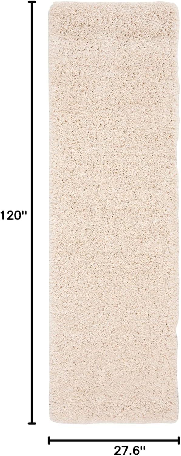 image:imageSAFAVIEH Area Rug 8x10 Fontana Shag Collection Large Grey Solid Pattern NonShedding amp Easy Cleaning Ultra Plush Thick Pile Ideal for Living Room Bedroom Dining Space FNT800FCreme