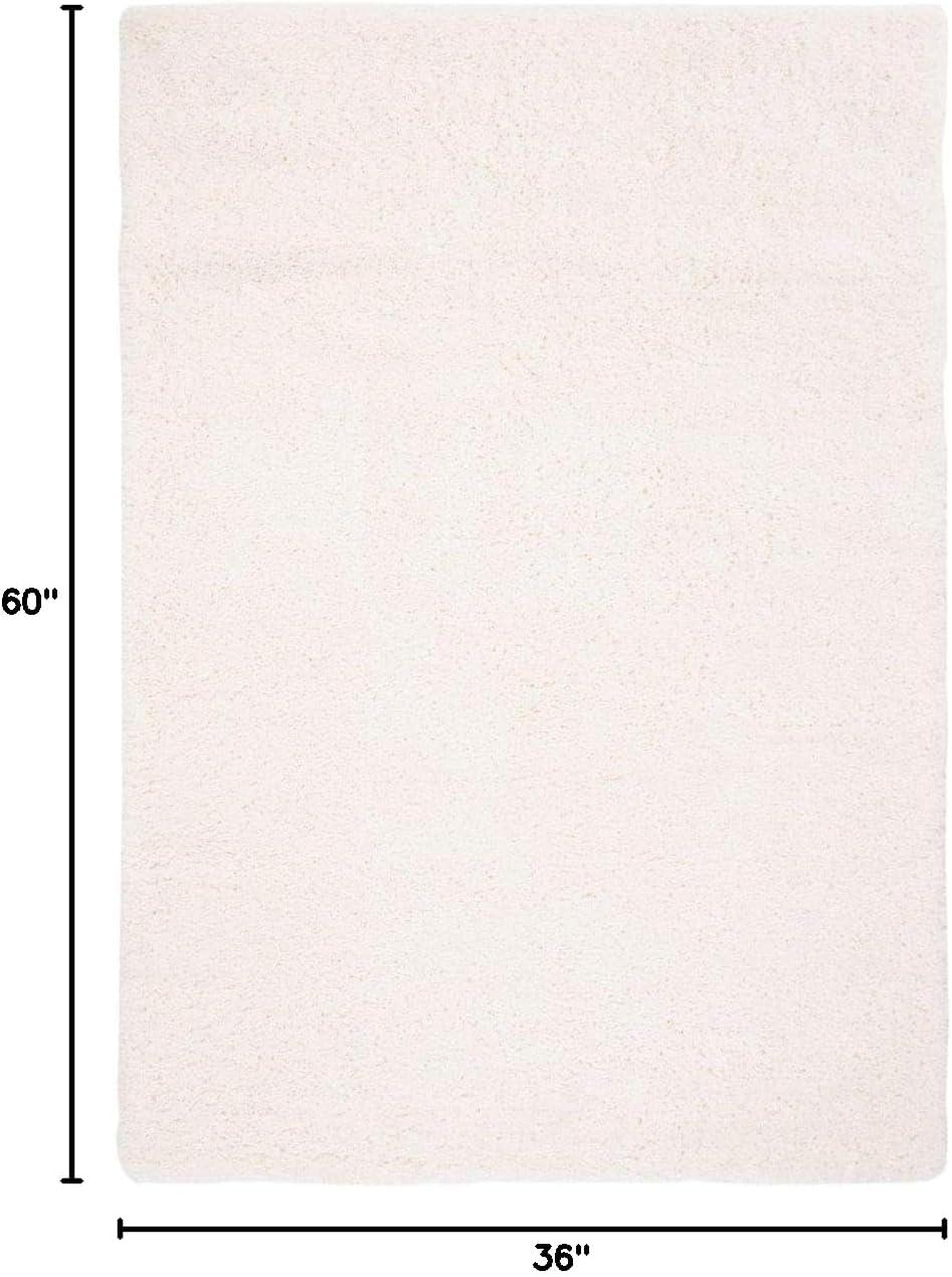 image:imageSAFAVIEH Area Rug 8x10 Fontana Shag Collection Large Grey Solid Pattern NonShedding amp Easy Cleaning Ultra Plush Thick Pile Ideal for Living Room Bedroom Dining Space FNT800FIvory