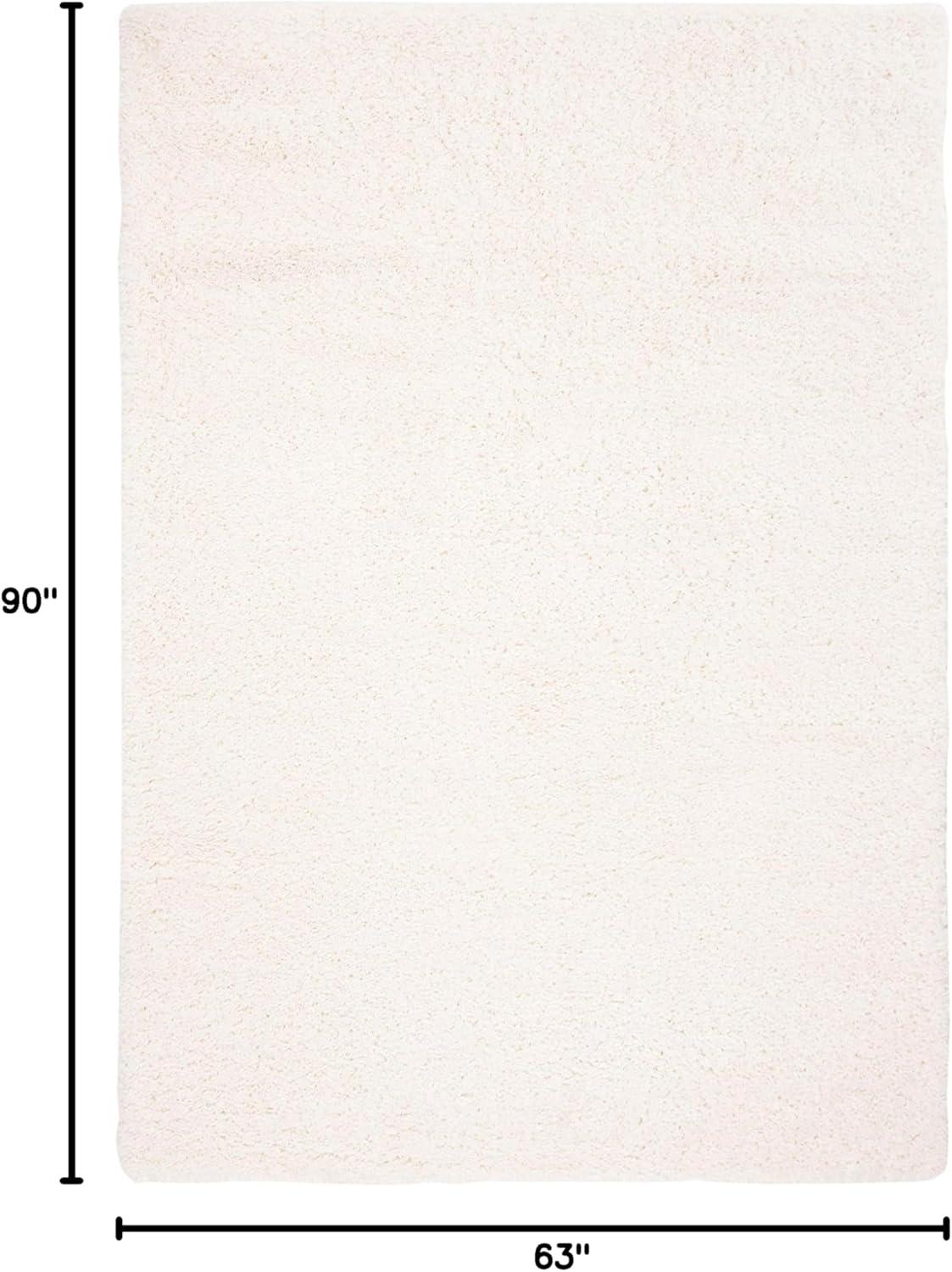image:imageSAFAVIEH Area Rug 8x10 Fontana Shag Collection Large Grey Solid Pattern NonShedding amp Easy Cleaning Ultra Plush Thick Pile Ideal for Living Room Bedroom Dining Space FNT800FIvory