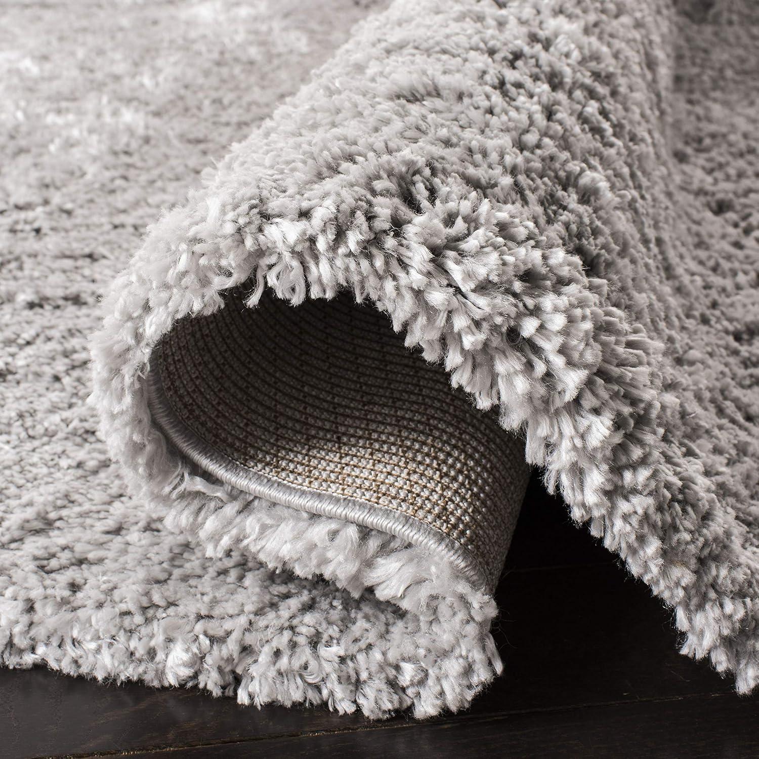 image:imageSAFAVIEH Area Rug 8x10 Fontana Shag Collection Large Grey Solid Pattern NonShedding amp Easy Cleaning Ultra Plush Thick Pile Ideal for Living Room Bedroom Dining Space FNT800FGrey