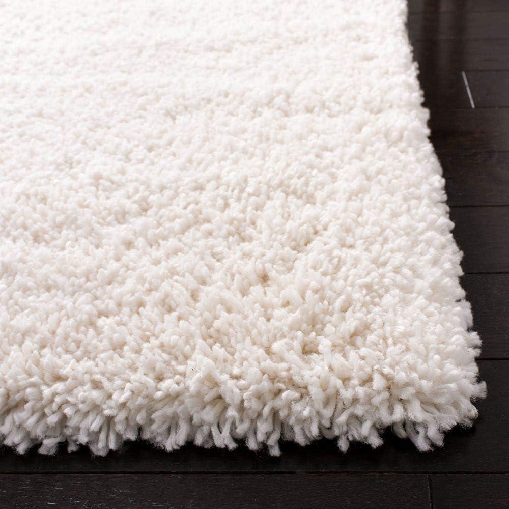 image:imageSAFAVIEH Area Rug 8x10 Fontana Shag Collection Large Grey Solid Pattern NonShedding amp Easy Cleaning Ultra Plush Thick Pile Ideal for Living Room Bedroom Dining Space FNT800FIvory
