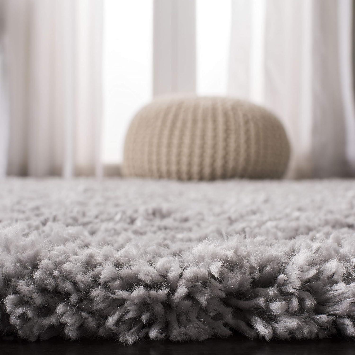 image:imageSAFAVIEH Area Rug 8x10 Fontana Shag Collection Large Grey Solid Pattern NonShedding amp Easy Cleaning Ultra Plush Thick Pile Ideal for Living Room Bedroom Dining Space FNT800FGrey