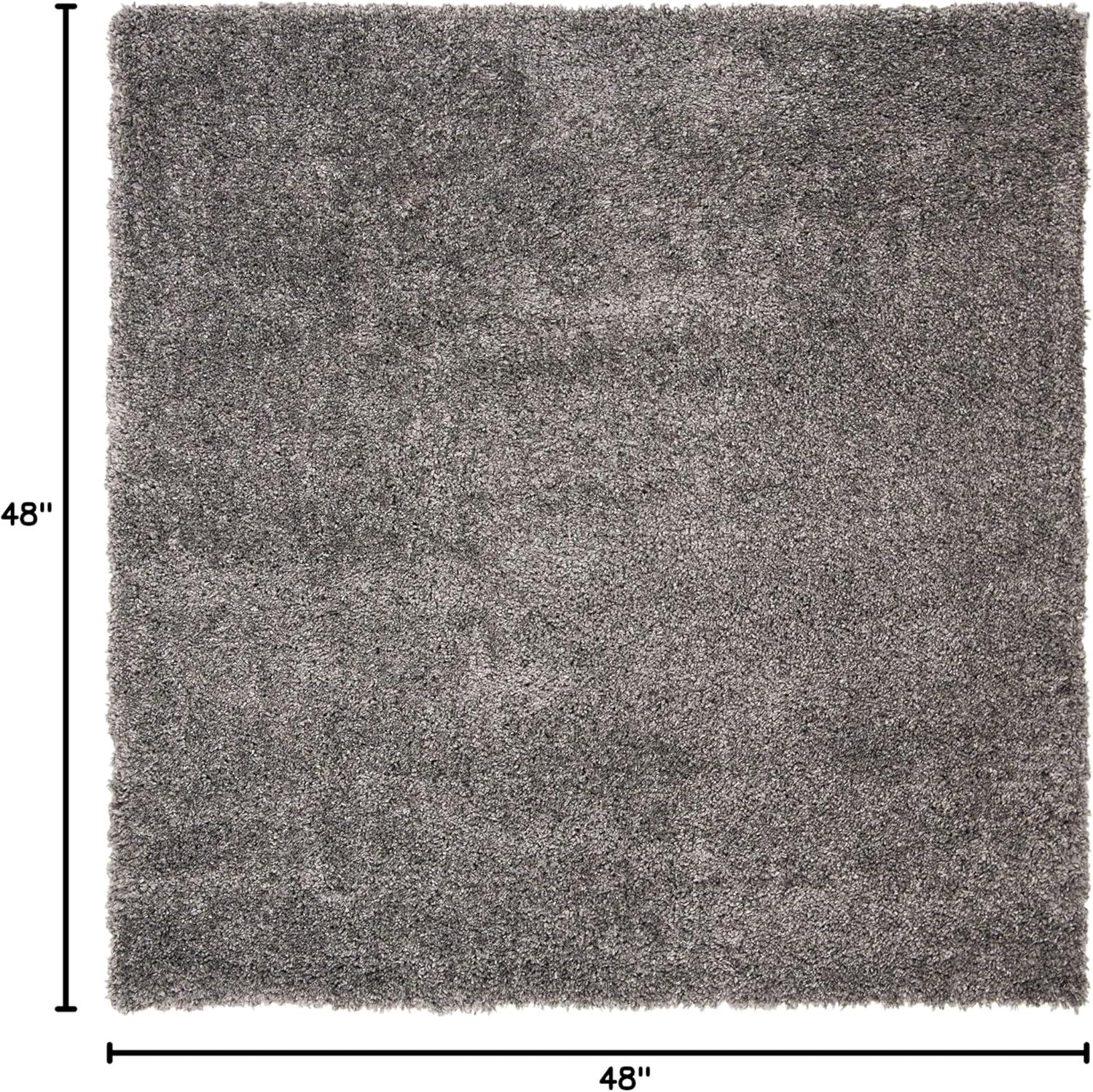 image:imageSAFAVIEH Area Rug 8x10 Fontana Shag Collection Large Grey Solid Pattern NonShedding amp Easy Cleaning Ultra Plush Thick Pile Ideal for Living Room Bedroom Dining Space FNT800FSilver