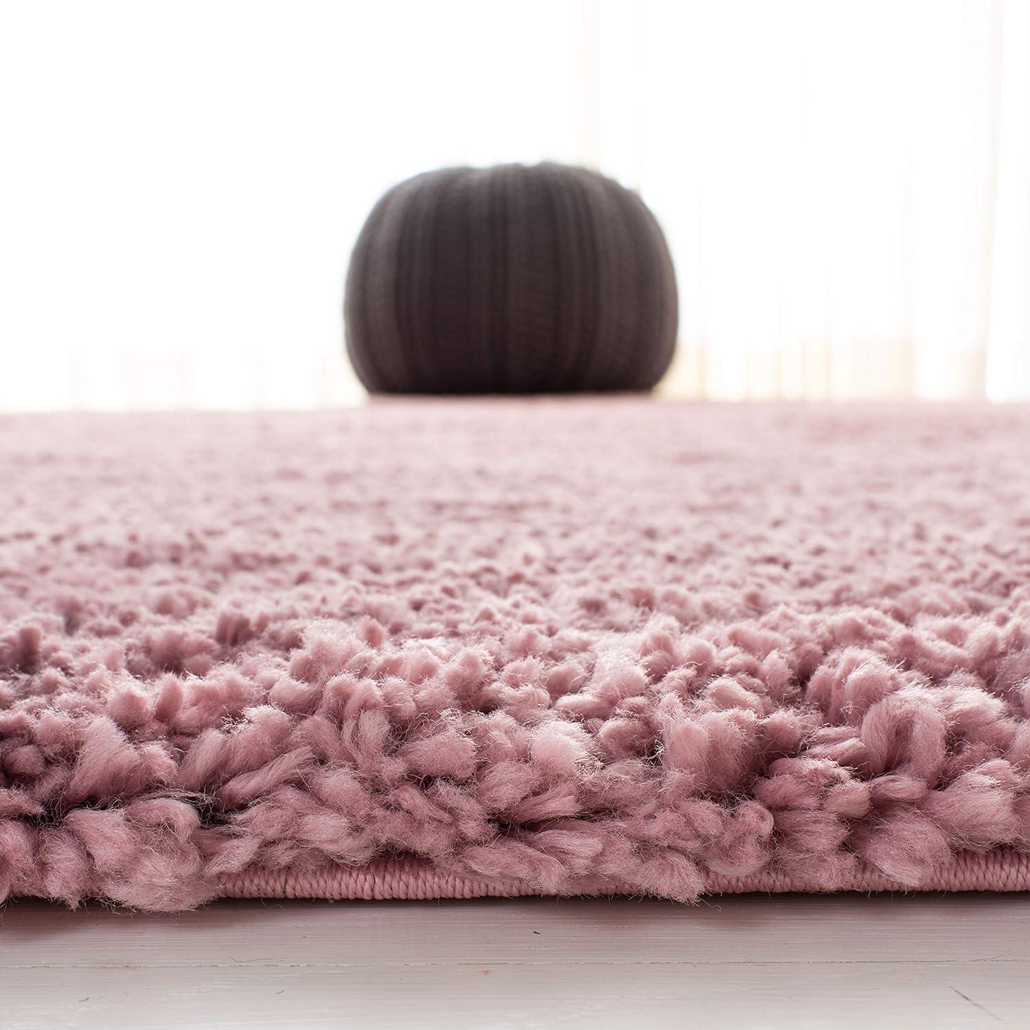 image:imageSAFAVIEH Area Rug 8x10 Fontana Shag Collection Large Grey Solid Pattern NonShedding amp Easy Cleaning Ultra Plush Thick Pile Ideal for Living Room Bedroom Dining Space FNT800FPink