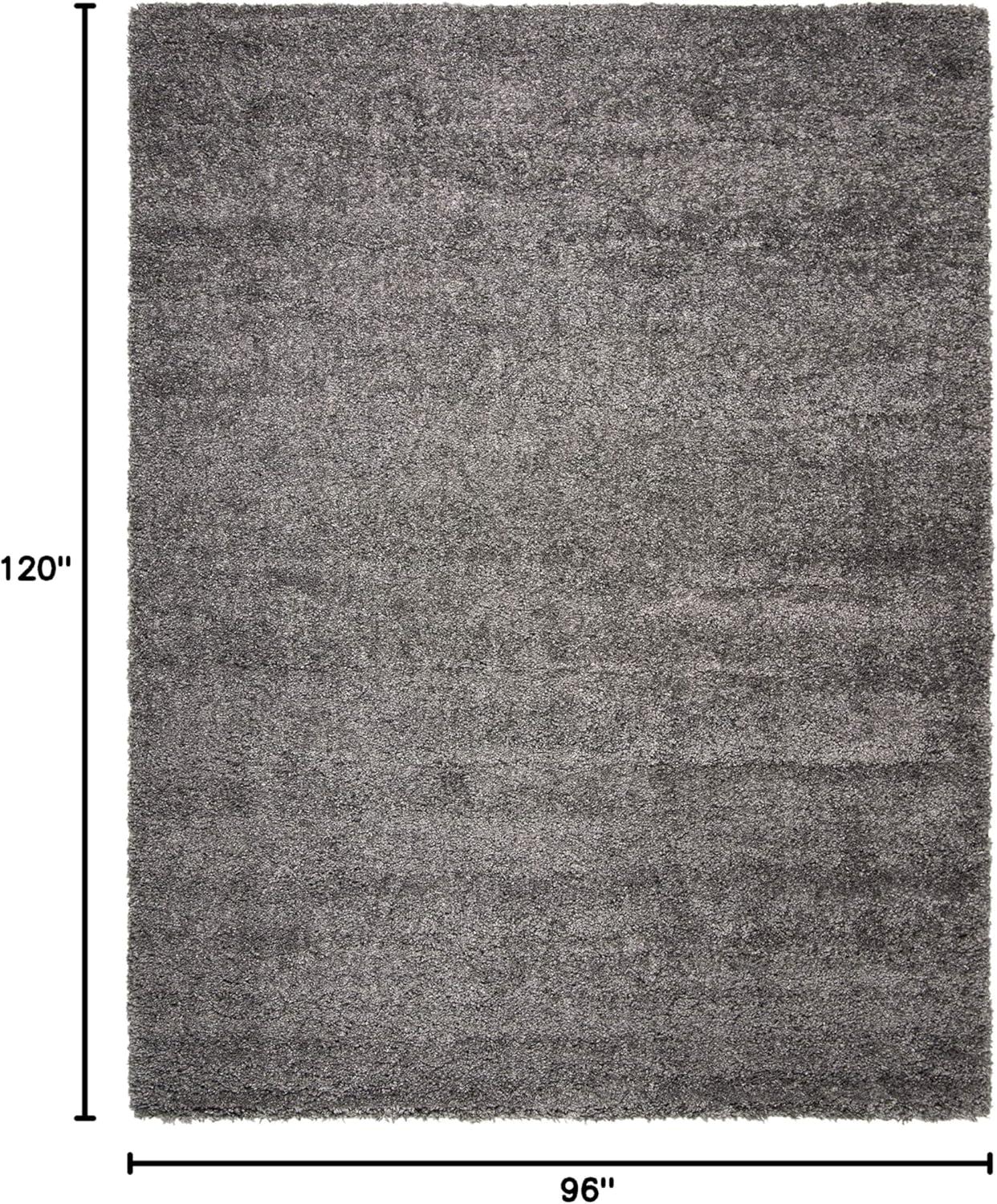 image:imageSAFAVIEH Area Rug 8x10 Fontana Shag Collection Large Grey Solid Pattern NonShedding amp Easy Cleaning Ultra Plush Thick Pile Ideal for Living Room Bedroom Dining Space FNT800FSilver