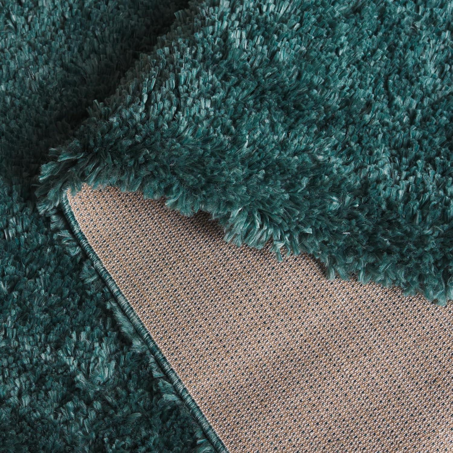 image:imageSAFAVIEH Area Rug 8x10 Fontana Shag Collection Large Grey Solid Pattern NonShedding amp Easy Cleaning Ultra Plush Thick Pile Ideal for Living Room Bedroom Dining Space FNT800FDark Green