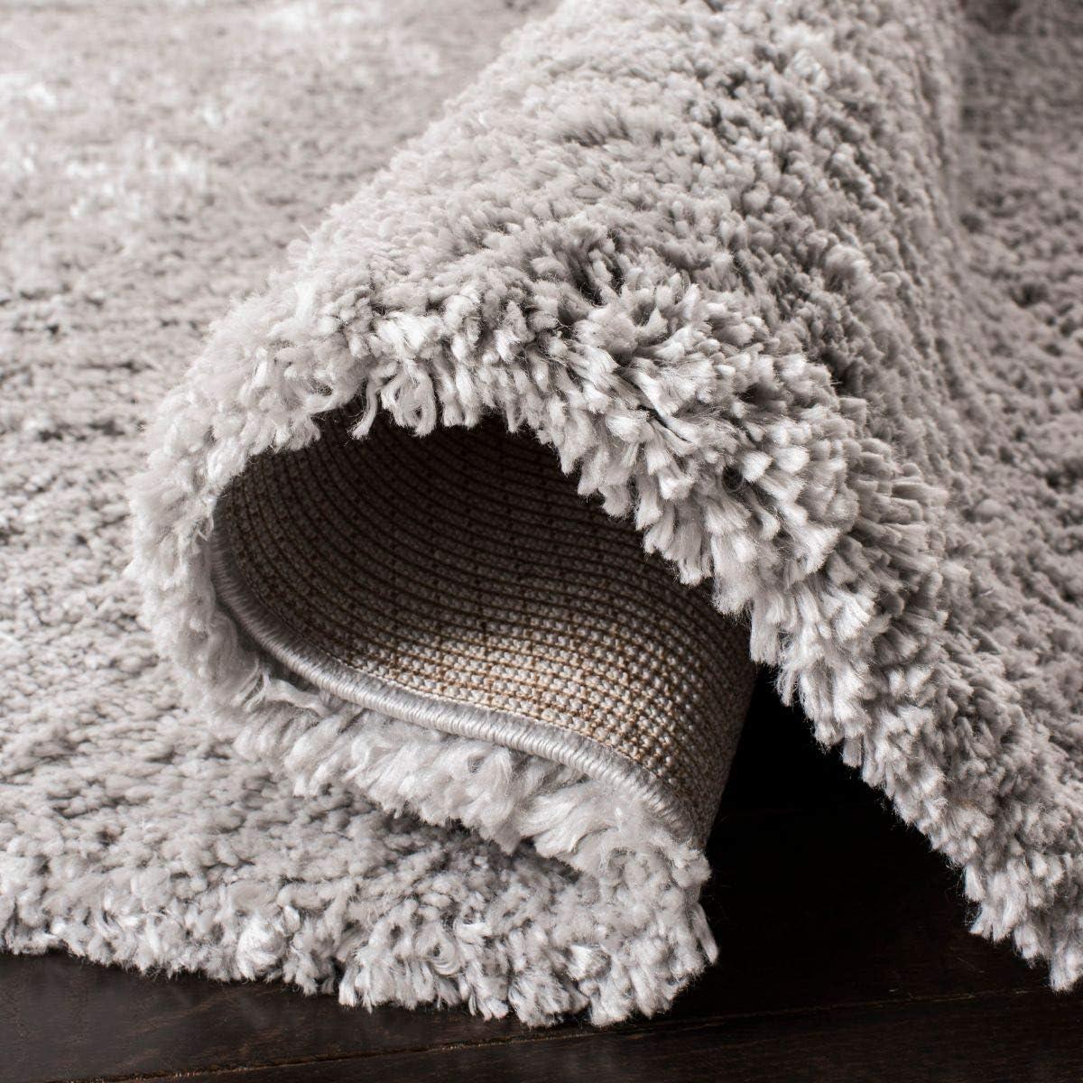 image:imageSAFAVIEH Area Rug 8x10 Fontana Shag Collection Large Grey Solid Pattern NonShedding amp Easy Cleaning Ultra Plush Thick Pile Ideal for Living Room Bedroom Dining Space FNT800FGrey