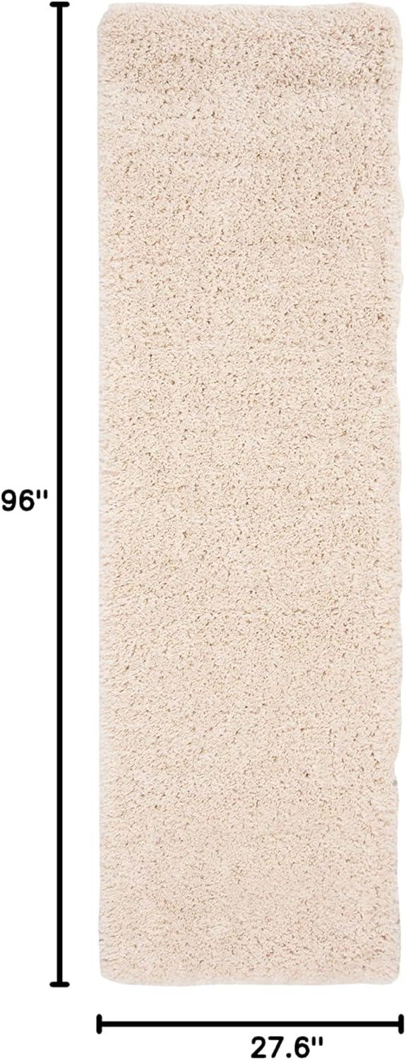 image:imageSAFAVIEH Area Rug 8x10 Fontana Shag Collection Large Grey Solid Pattern NonShedding amp Easy Cleaning Ultra Plush Thick Pile Ideal for Living Room Bedroom Dining Space FNT800FCreme