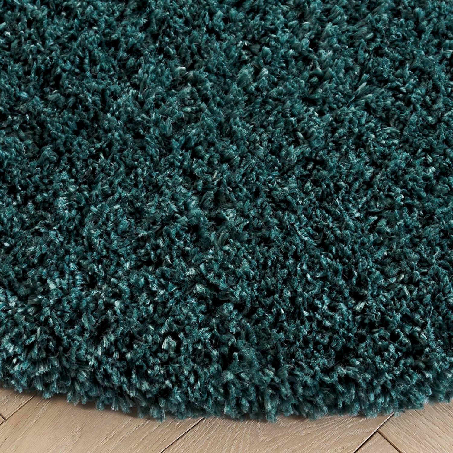 image:imageSAFAVIEH Area Rug 8x10 Fontana Shag Collection Large Grey Solid Pattern NonShedding amp Easy Cleaning Ultra Plush Thick Pile Ideal for Living Room Bedroom Dining Space FNT800FDark Green