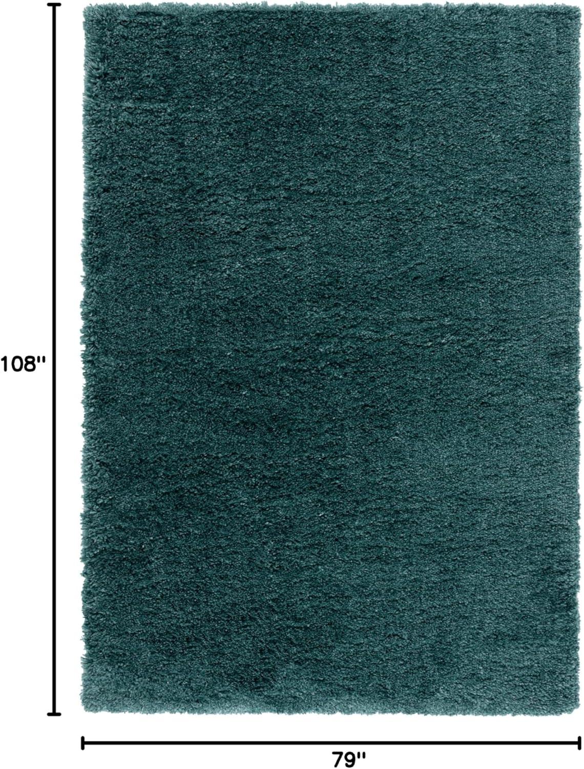 image:imageSAFAVIEH Area Rug 8x10 Fontana Shag Collection Large Grey Solid Pattern NonShedding amp Easy Cleaning Ultra Plush Thick Pile Ideal for Living Room Bedroom Dining Space FNT800FDark Green