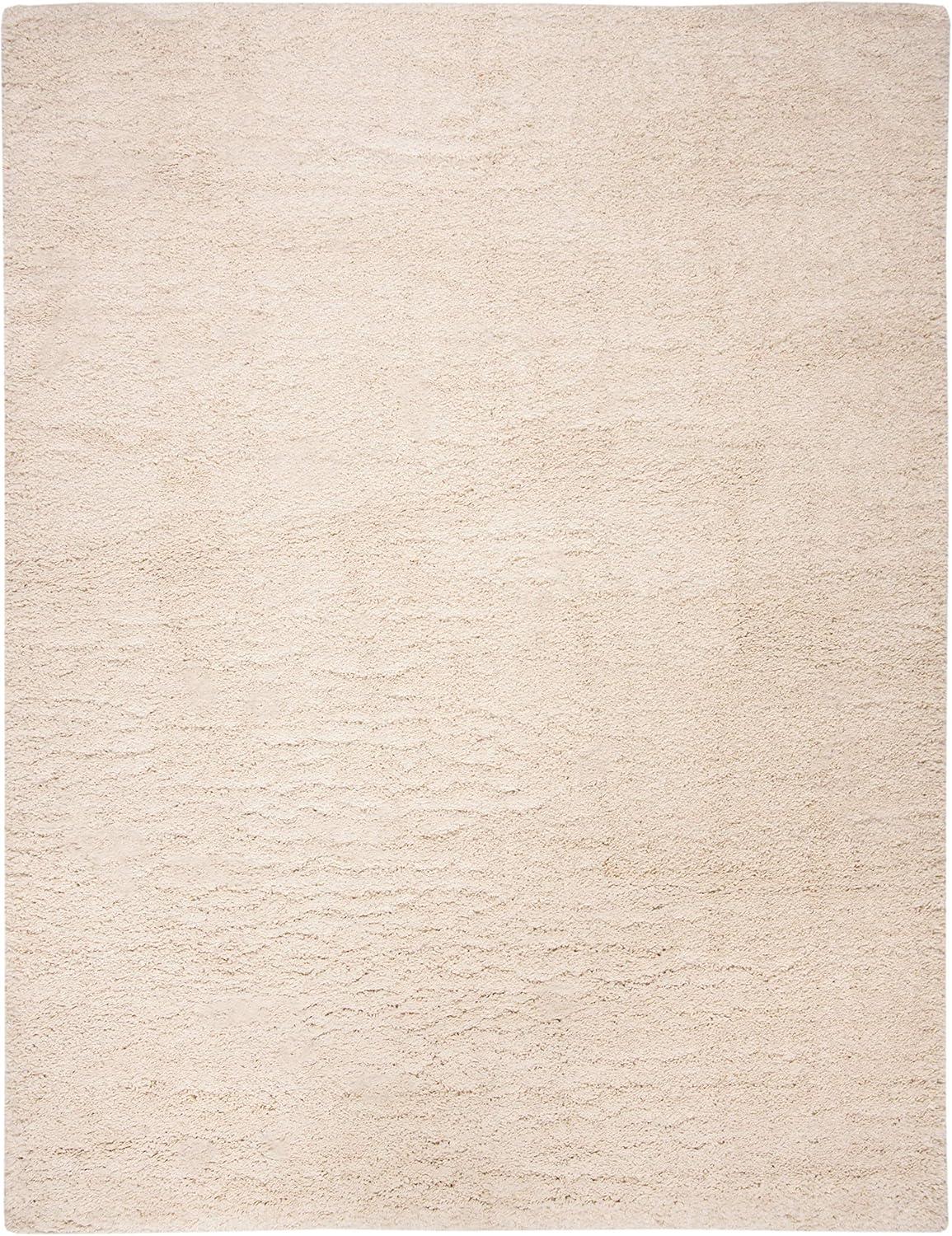 image:imageSAFAVIEH Area Rug 8x10 Fontana Shag Collection Large Grey Solid Pattern NonShedding amp Easy Cleaning Ultra Plush Thick Pile Ideal for Living Room Bedroom Dining Space FNT800FCreme
