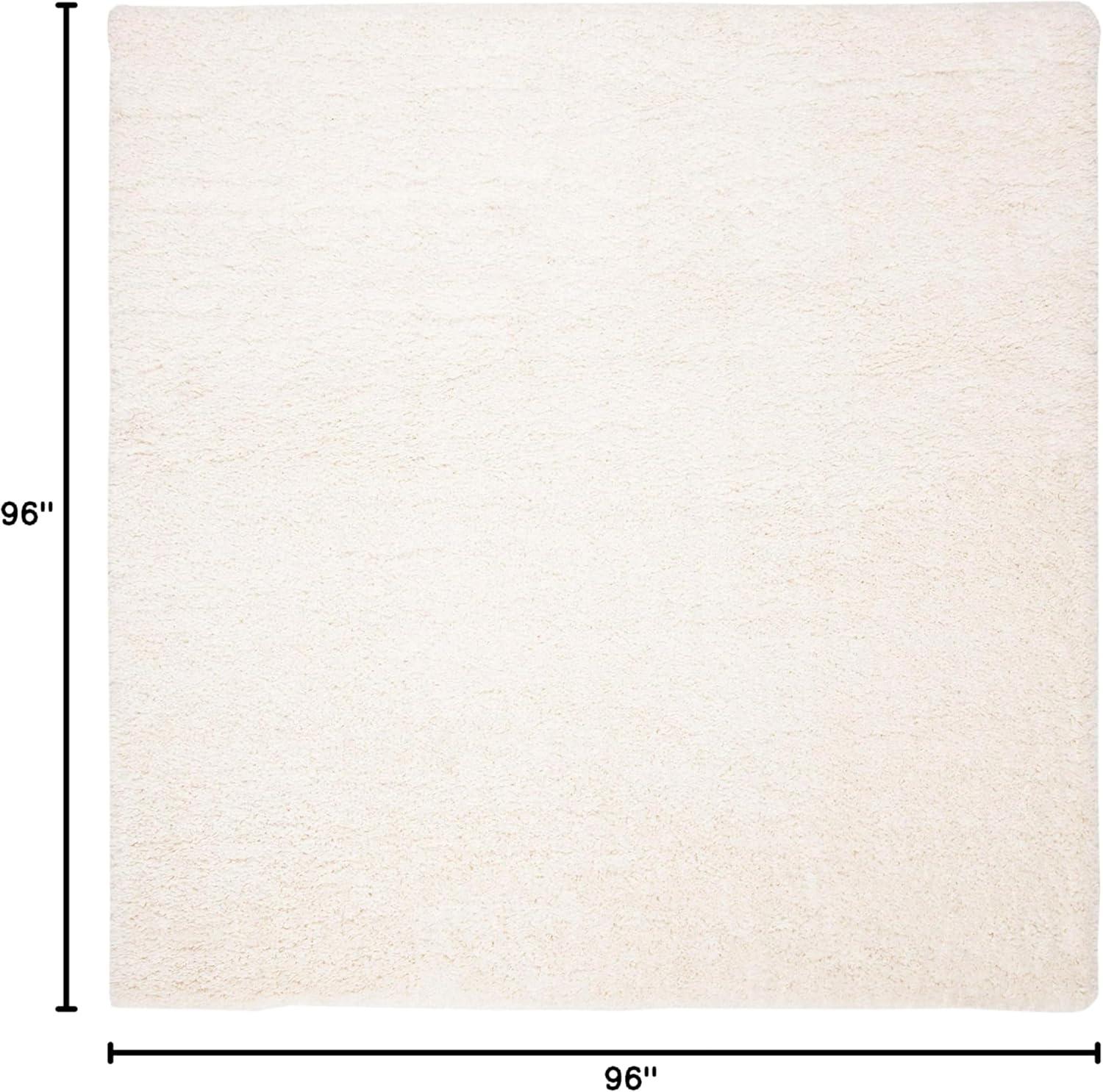 image:imageSAFAVIEH Area Rug 8x10 Fontana Shag Collection Large Grey Solid Pattern NonShedding amp Easy Cleaning Ultra Plush Thick Pile Ideal for Living Room Bedroom Dining Space FNT800FIvory