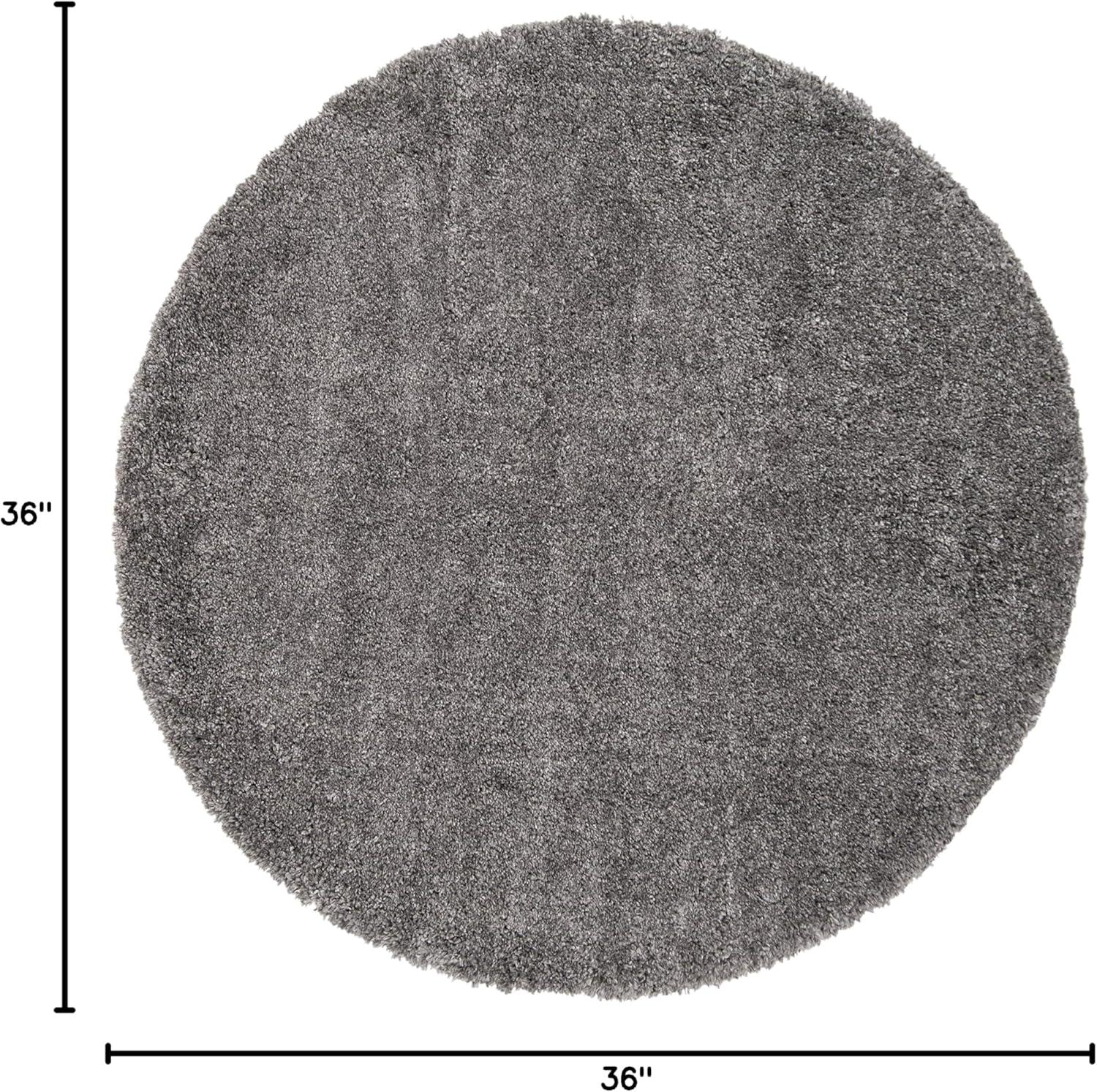 image:imageSAFAVIEH Area Rug 8x10 Fontana Shag Collection Large Grey Solid Pattern NonShedding amp Easy Cleaning Ultra Plush Thick Pile Ideal for Living Room Bedroom Dining Space FNT800FSilver