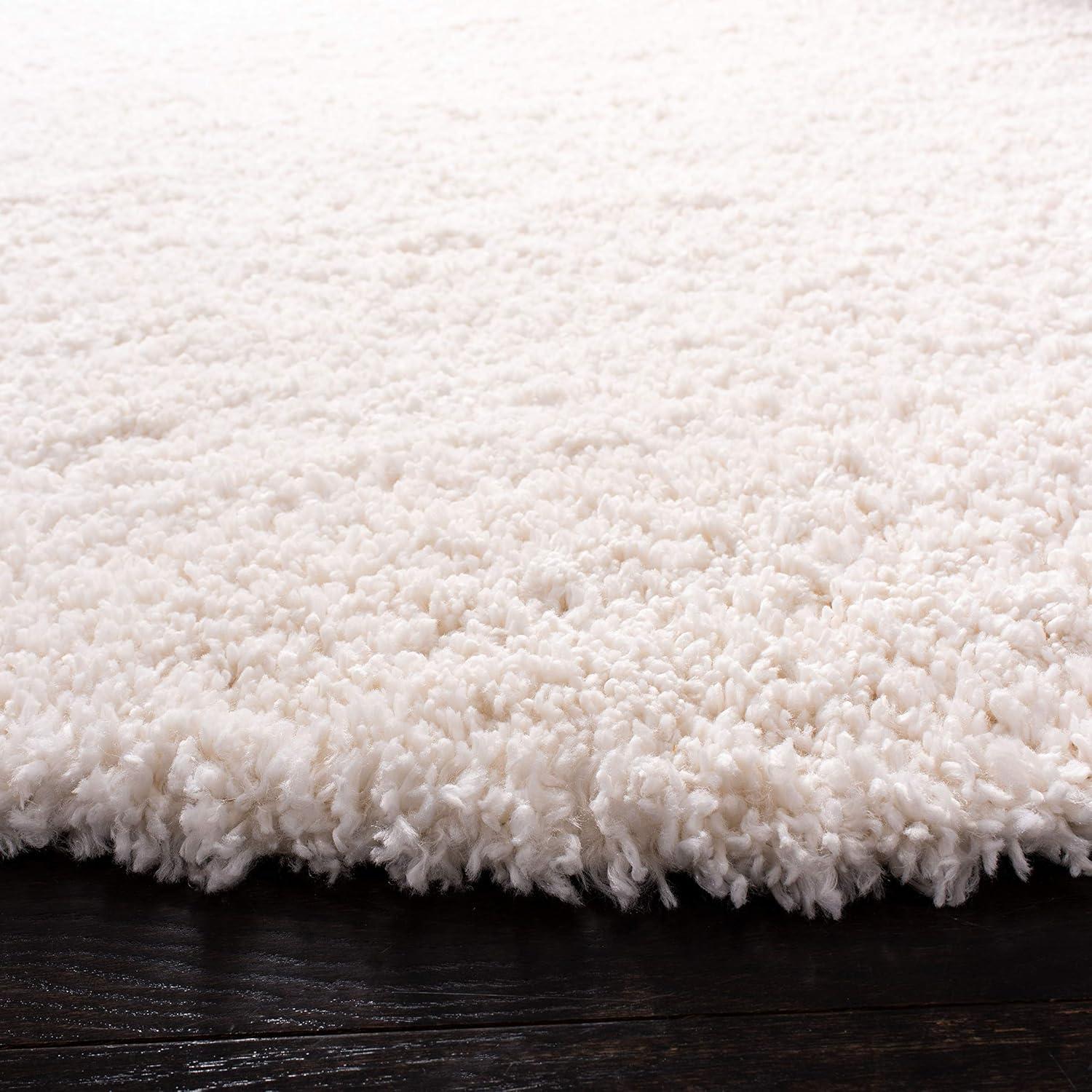 image:imageSAFAVIEH Area Rug 8x10 Fontana Shag Collection Large Grey Solid Pattern NonShedding amp Easy Cleaning Ultra Plush Thick Pile Ideal for Living Room Bedroom Dining Space FNT800FIvory