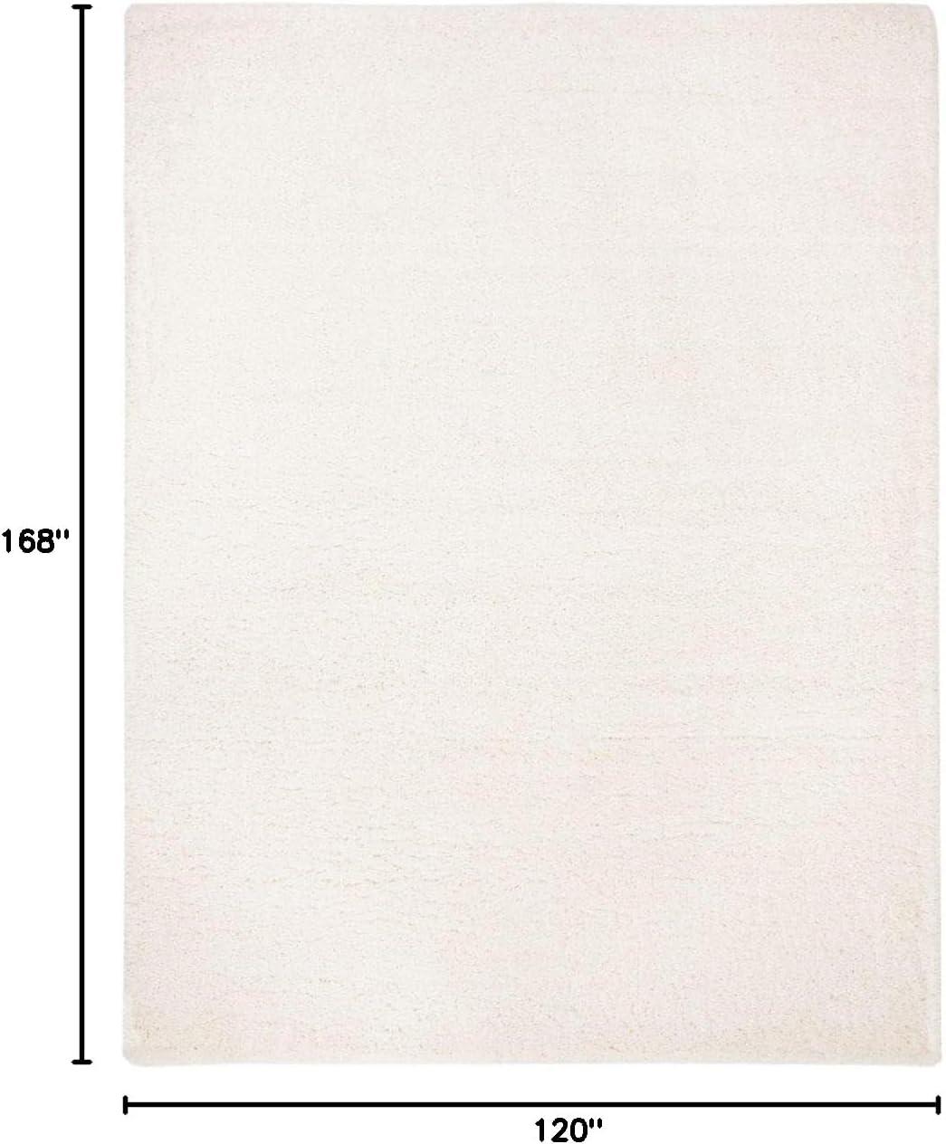 image:imageSAFAVIEH Area Rug 8x10 Fontana Shag Collection Large Grey Solid Pattern NonShedding amp Easy Cleaning Ultra Plush Thick Pile Ideal for Living Room Bedroom Dining Space FNT800FIvory