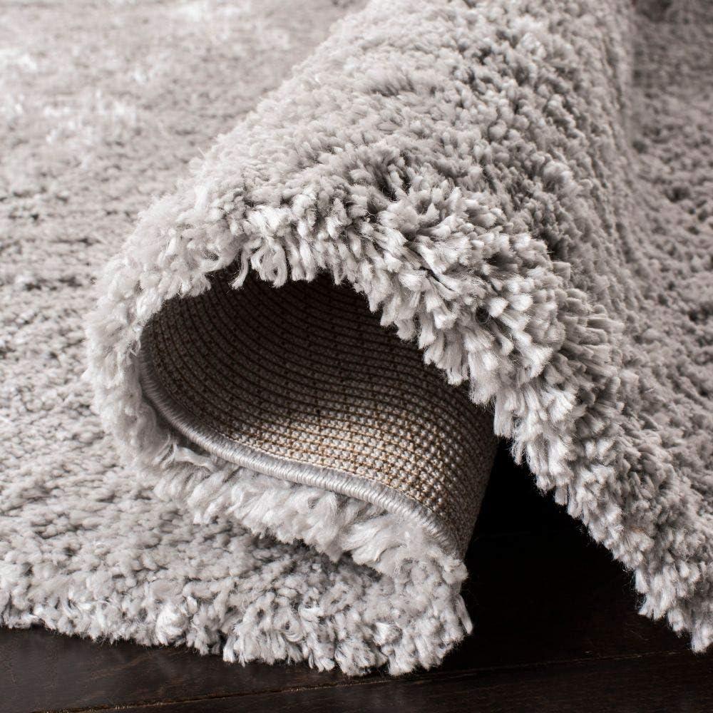 image:imageSAFAVIEH Area Rug 8x10 Fontana Shag Collection Large Grey Solid Pattern NonShedding amp Easy Cleaning Ultra Plush Thick Pile Ideal for Living Room Bedroom Dining Space FNT800FGrey