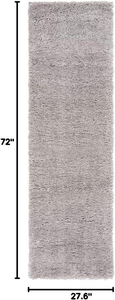 image:imageSAFAVIEH Area Rug 8x10 Fontana Shag Collection Large Grey Solid Pattern NonShedding amp Easy Cleaning Ultra Plush Thick Pile Ideal for Living Room Bedroom Dining Space FNT800FGrey