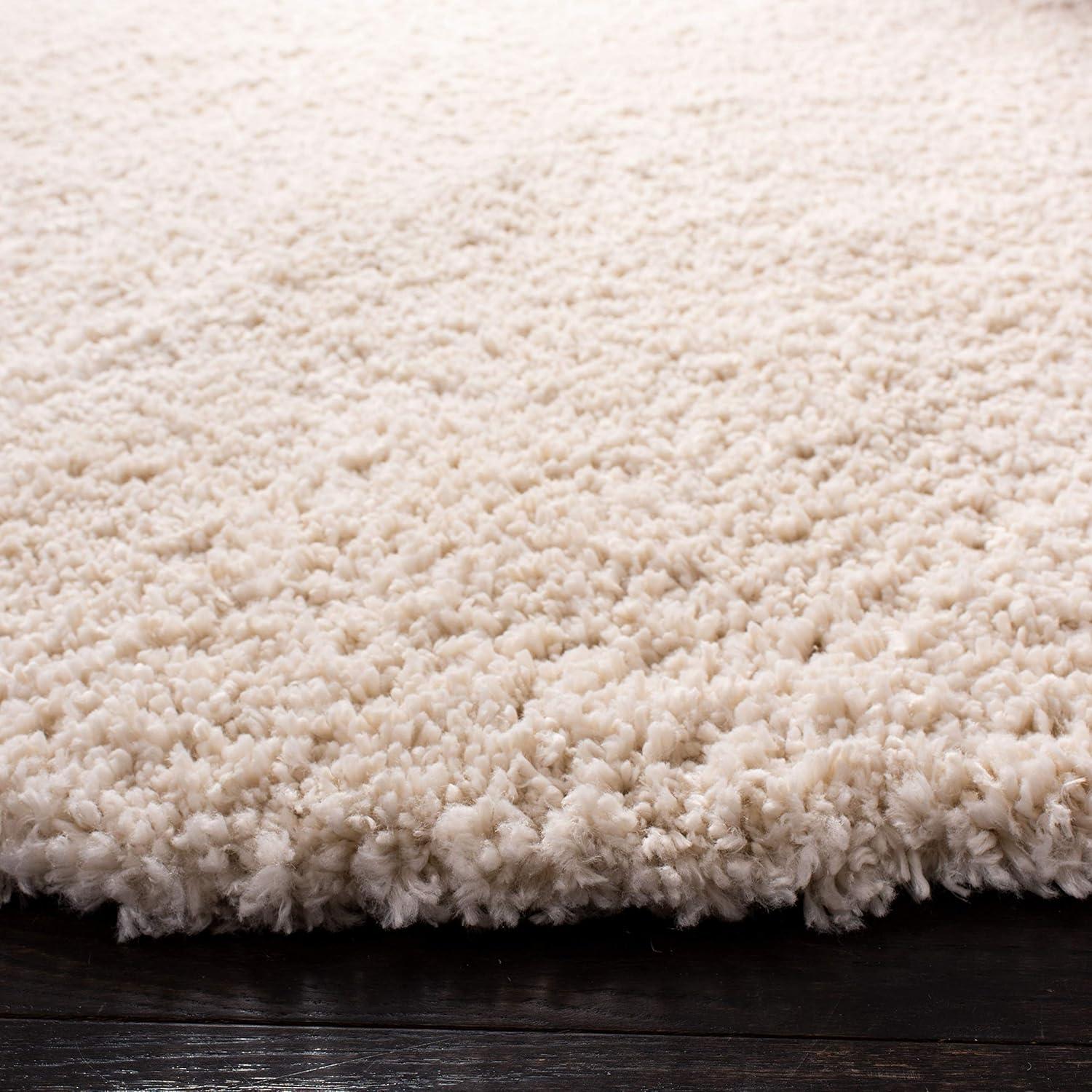 image:imageSAFAVIEH Area Rug 8x10 Fontana Shag Collection Large Grey Solid Pattern NonShedding amp Easy Cleaning Ultra Plush Thick Pile Ideal for Living Room Bedroom Dining Space FNT800FCreme