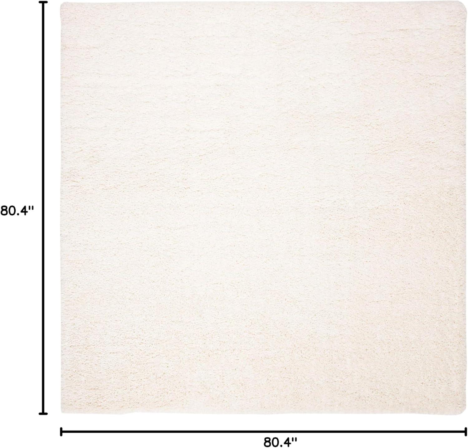 image:imageSAFAVIEH Area Rug 8x10 Fontana Shag Collection Large Grey Solid Pattern NonShedding amp Easy Cleaning Ultra Plush Thick Pile Ideal for Living Room Bedroom Dining Space FNT800FIvory
