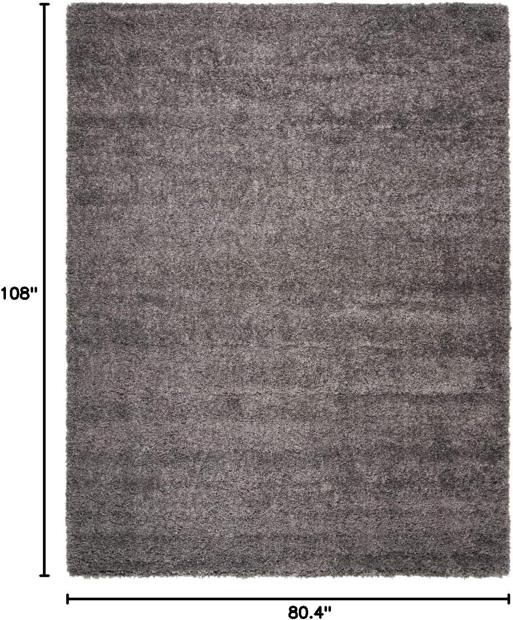 image:imageSAFAVIEH Area Rug 8x10 Fontana Shag Collection Large Grey Solid Pattern NonShedding amp Easy Cleaning Ultra Plush Thick Pile Ideal for Living Room Bedroom Dining Space FNT800FSilver