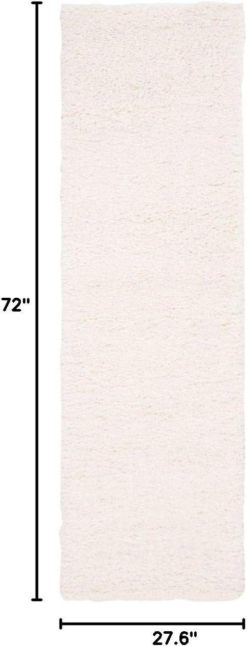 image:imageSAFAVIEH Area Rug 8x10 Fontana Shag Collection Large Grey Solid Pattern NonShedding amp Easy Cleaning Ultra Plush Thick Pile Ideal for Living Room Bedroom Dining Space FNT800FIvory