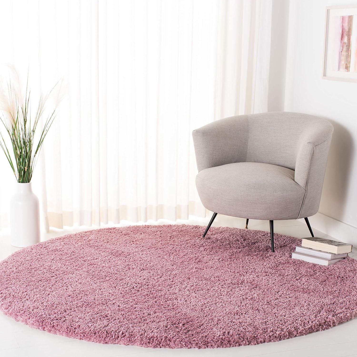 image:imageSAFAVIEH Area Rug 8x10 Fontana Shag Collection Large Grey Solid Pattern NonShedding amp Easy Cleaning Ultra Plush Thick Pile Ideal for Living Room Bedroom Dining Space FNT800FPink