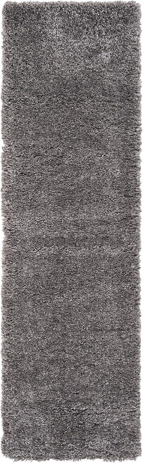 image:imageSAFAVIEH Area Rug 8x10 Fontana Shag Collection Large Grey Solid Pattern NonShedding amp Easy Cleaning Ultra Plush Thick Pile Ideal for Living Room Bedroom Dining Space FNT800FSilver