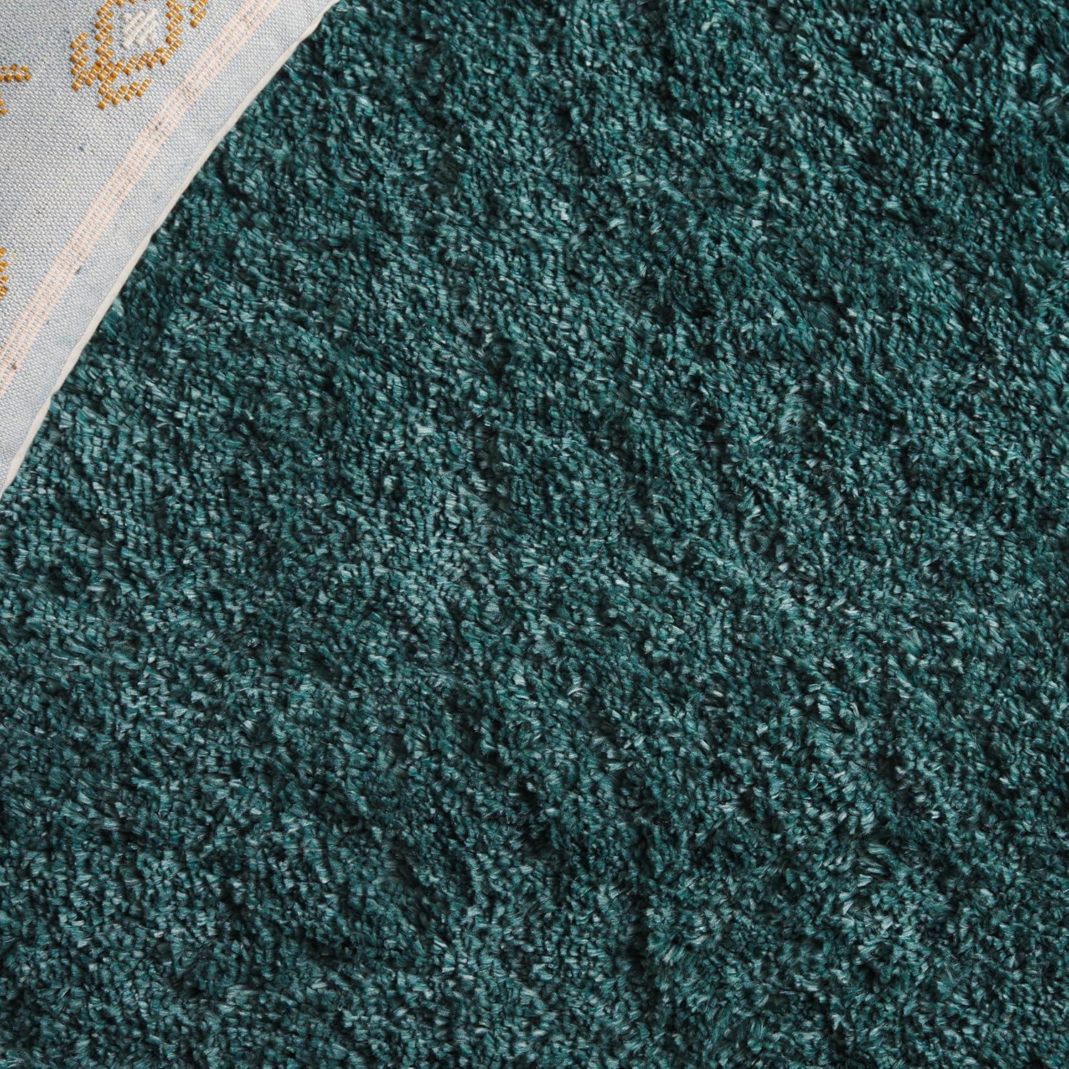 image:imageSAFAVIEH Area Rug 8x10 Fontana Shag Collection Large Grey Solid Pattern NonShedding amp Easy Cleaning Ultra Plush Thick Pile Ideal for Living Room Bedroom Dining Space FNT800FDark Green