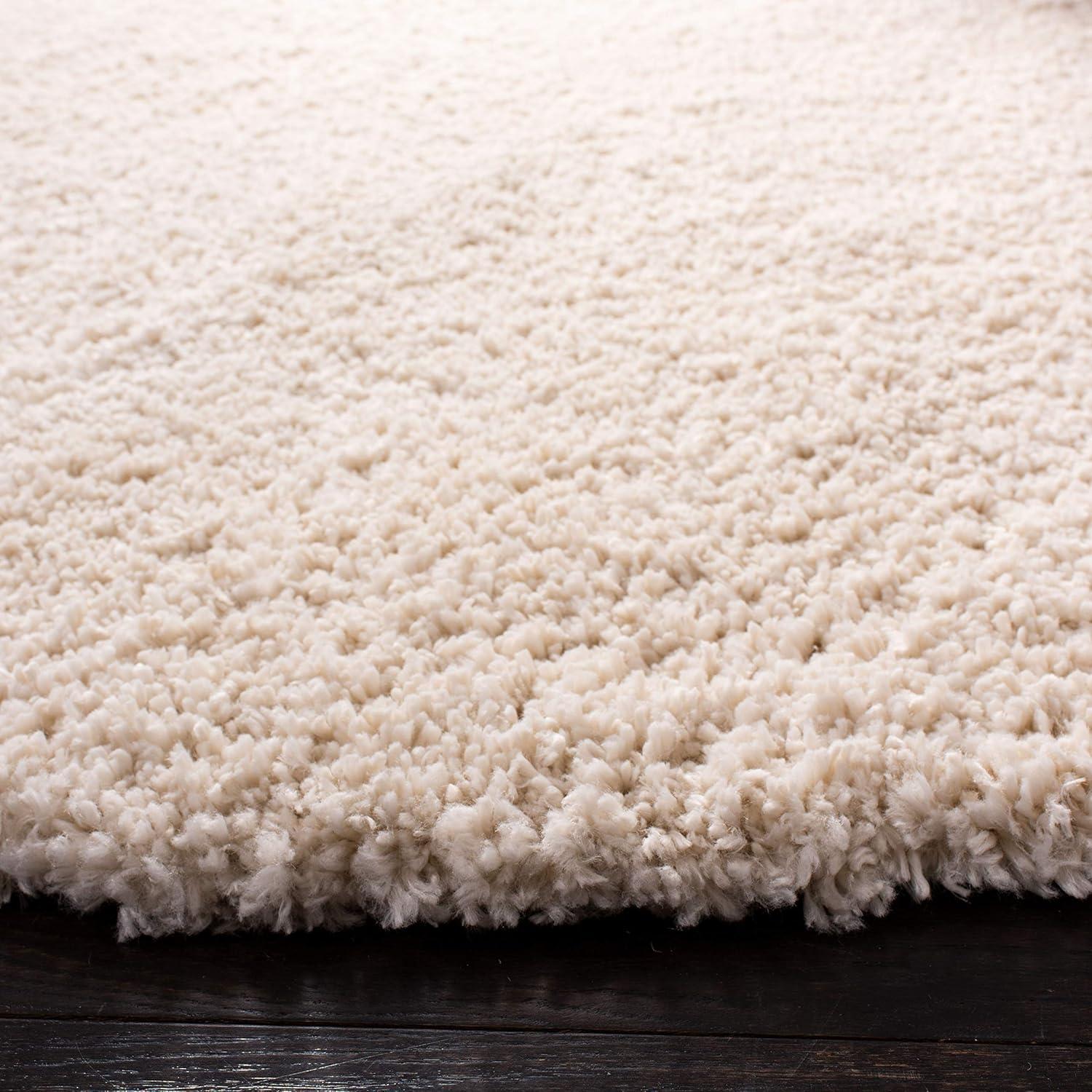 image:imageSAFAVIEH Area Rug 8x10 Fontana Shag Collection Large Grey Solid Pattern NonShedding amp Easy Cleaning Ultra Plush Thick Pile Ideal for Living Room Bedroom Dining Space FNT800FCreme
