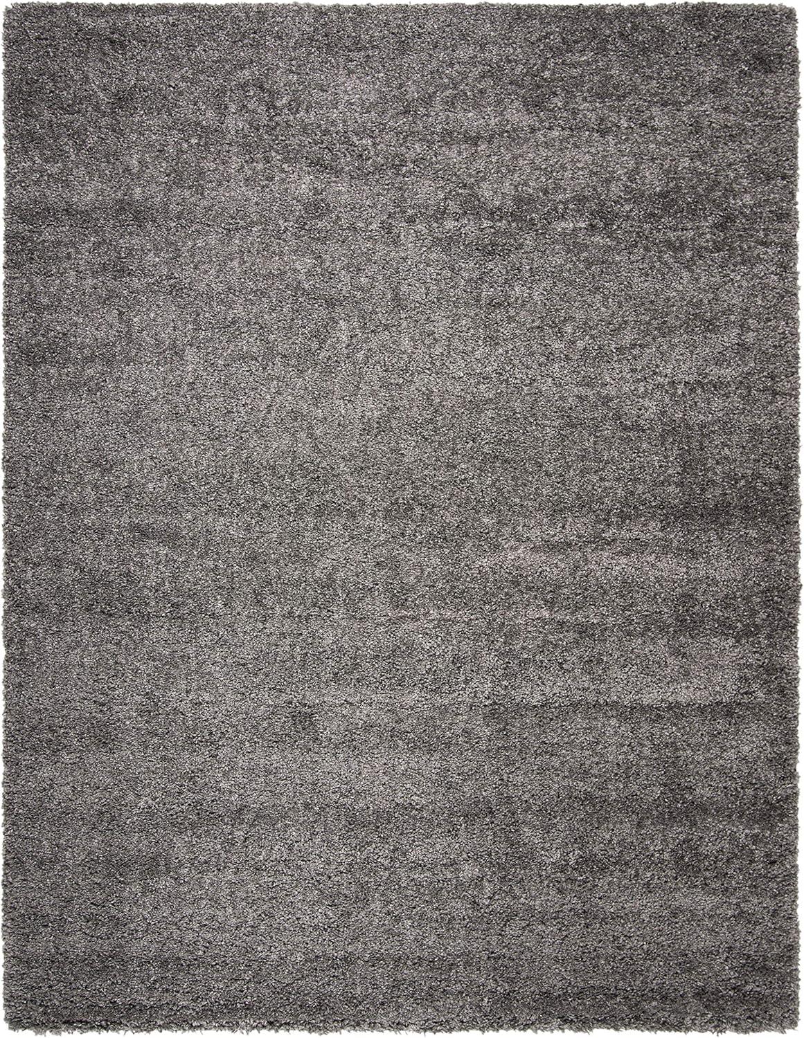 image:imageSAFAVIEH Area Rug 8x10 Fontana Shag Collection Large Grey Solid Pattern NonShedding amp Easy Cleaning Ultra Plush Thick Pile Ideal for Living Room Bedroom Dining Space FNT800FSilver