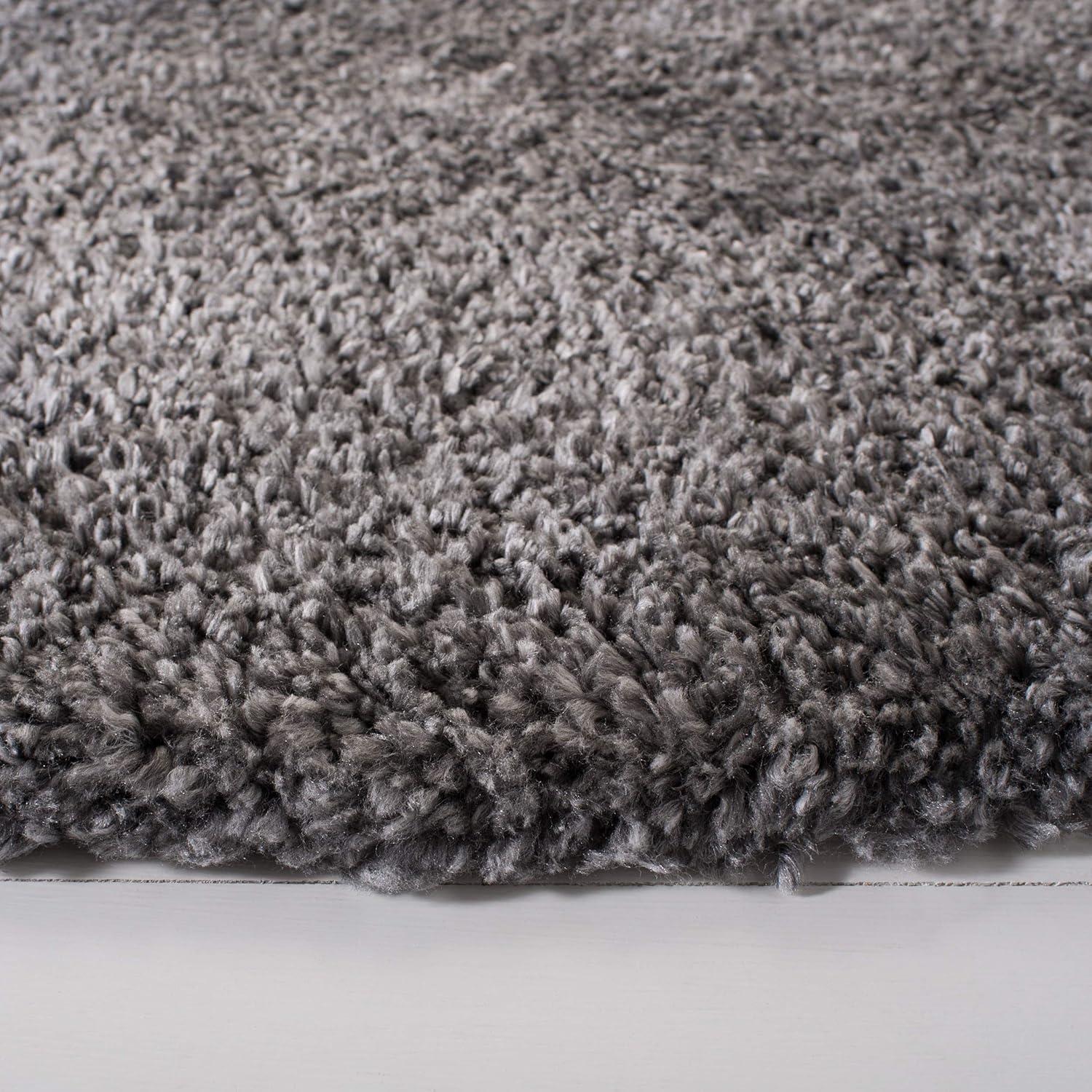 image:imageSAFAVIEH Area Rug 8x10 Fontana Shag Collection Large Grey Solid Pattern NonShedding amp Easy Cleaning Ultra Plush Thick Pile Ideal for Living Room Bedroom Dining Space FNT800FSilver