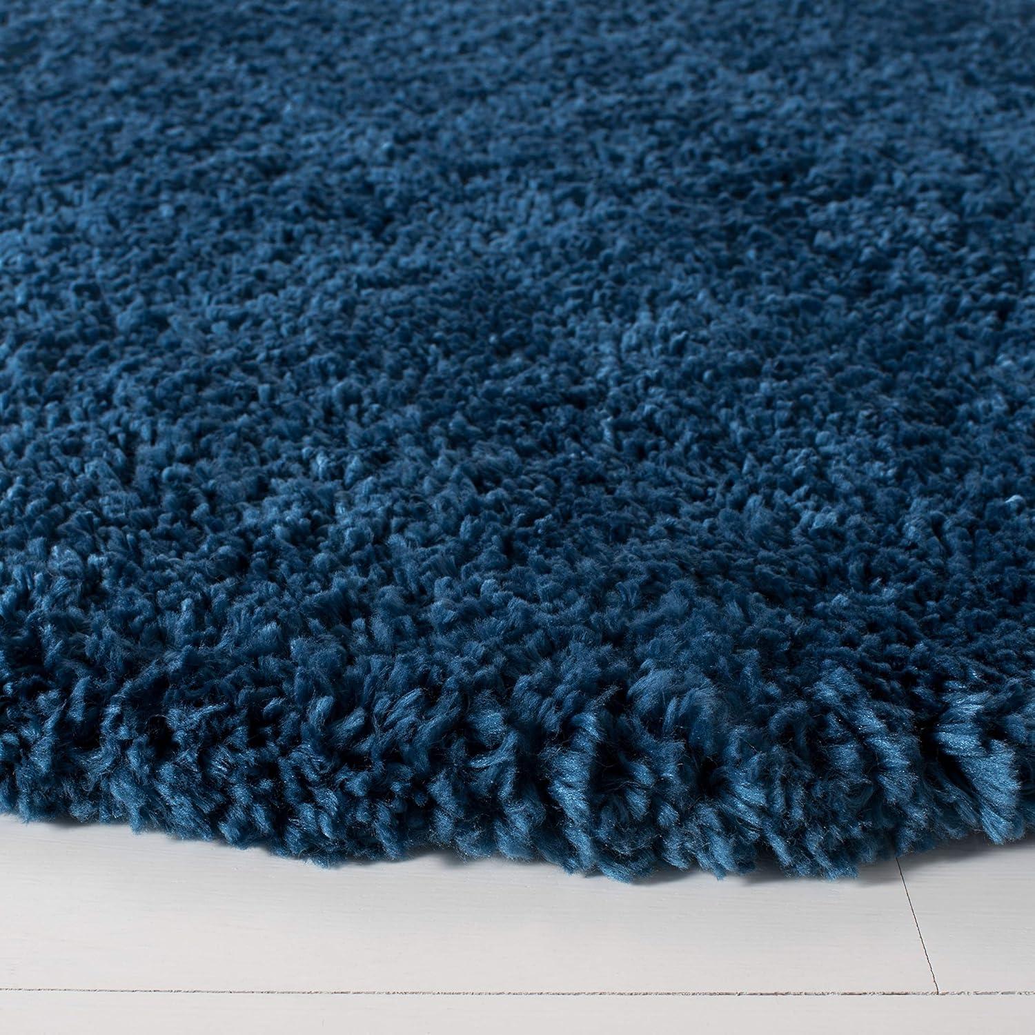 image:imageSAFAVIEH Area Rug 8x10 Fontana Shag Collection Large Grey Solid Pattern NonShedding amp Easy Cleaning Ultra Plush Thick Pile Ideal for Living Room Bedroom Dining Space FNT800FBlue